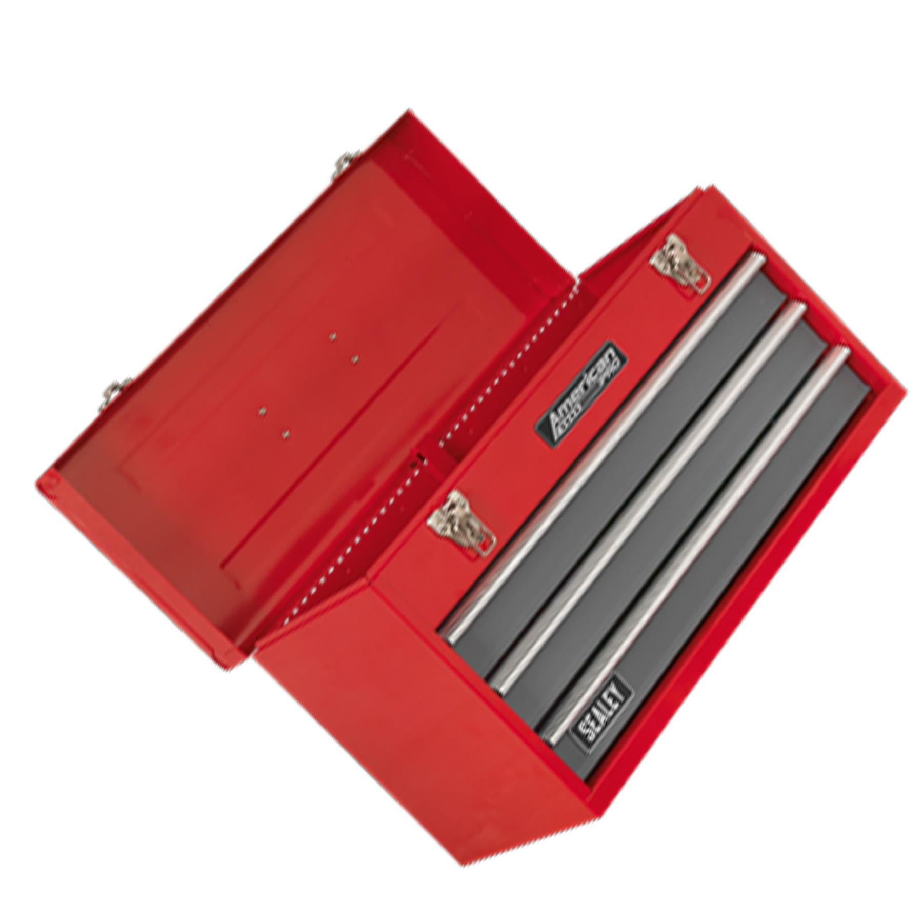 Sealey Tool Chest 3 Drawer Portable - Red/Grey