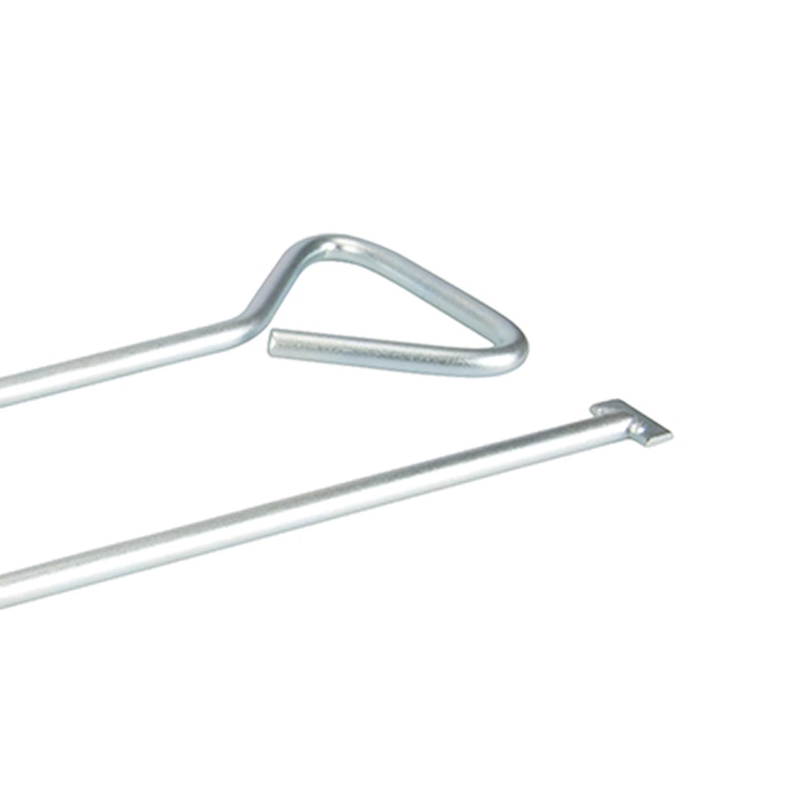 2Pk Manhole Cover Keys T-End 620mm Heavy Duty, Zinc-Plated Carbon Steel