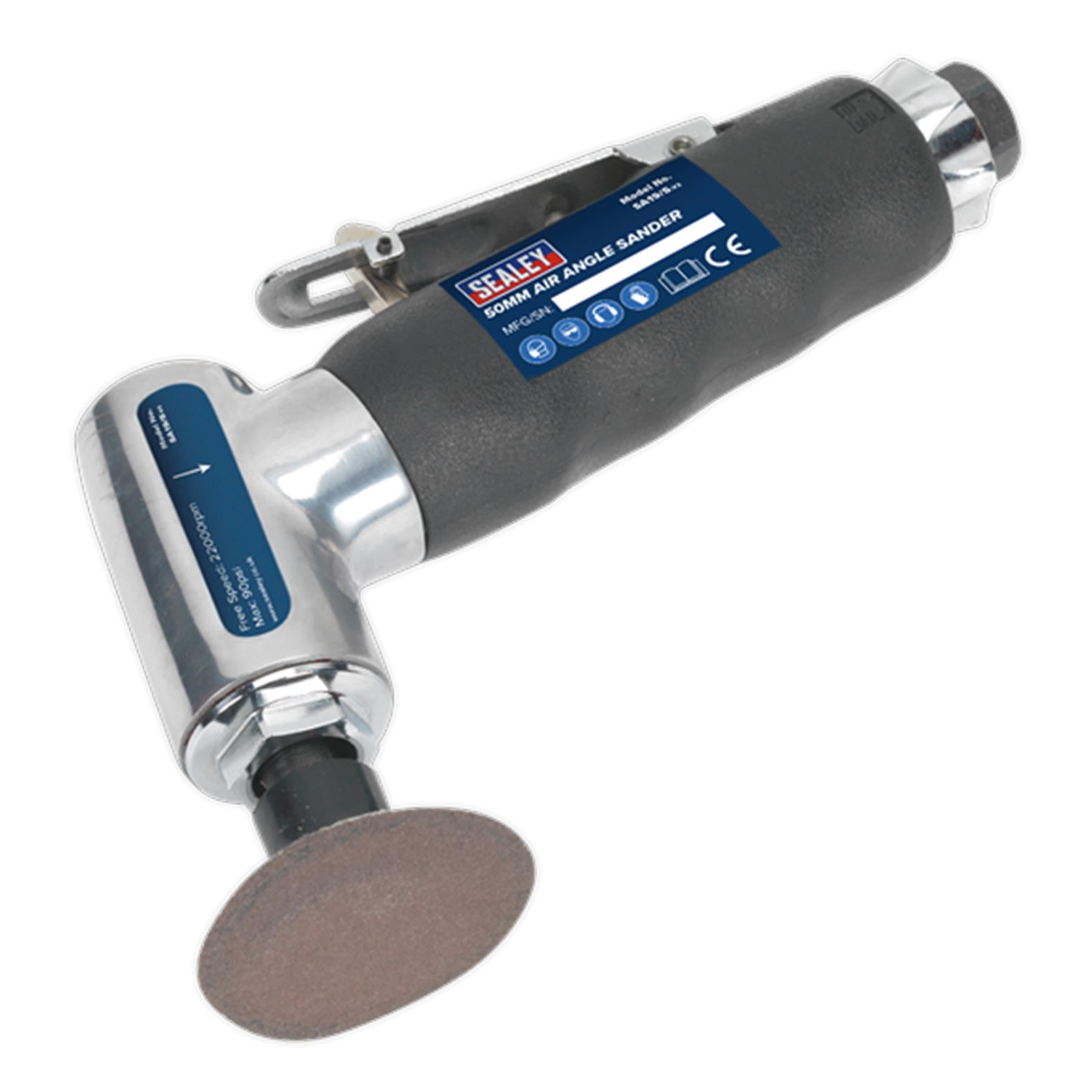 Sealey Air Angle Sander Ø50mm 97° Angle
