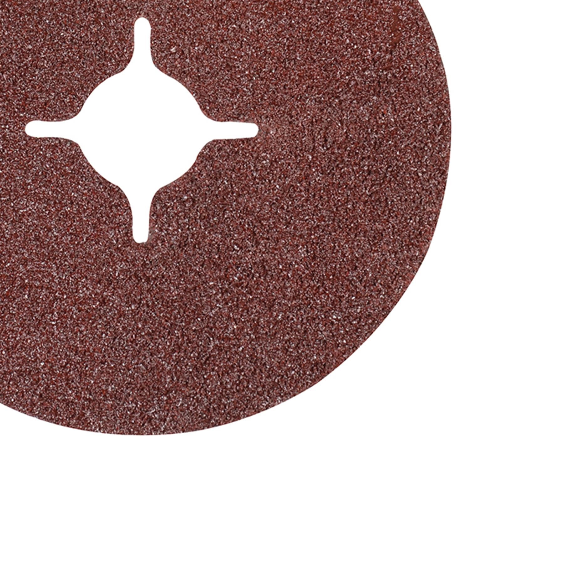 Fibre Sanding Sanding Discs 115 X 22.23mm Grit 36 10Pk Aluminium Oxide Resin