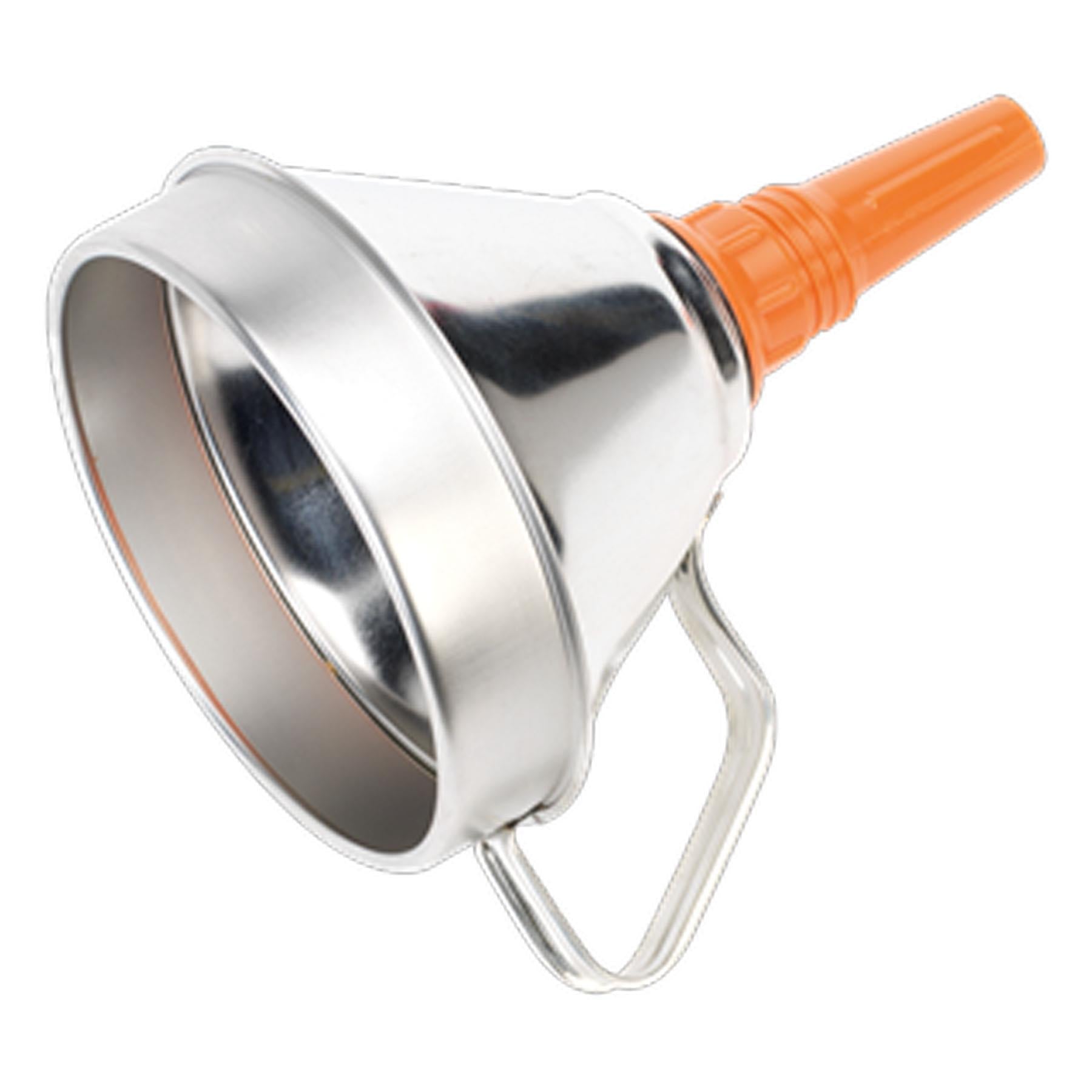 Sealey Funnel Metal with Flexible Spout & Filter �160mm