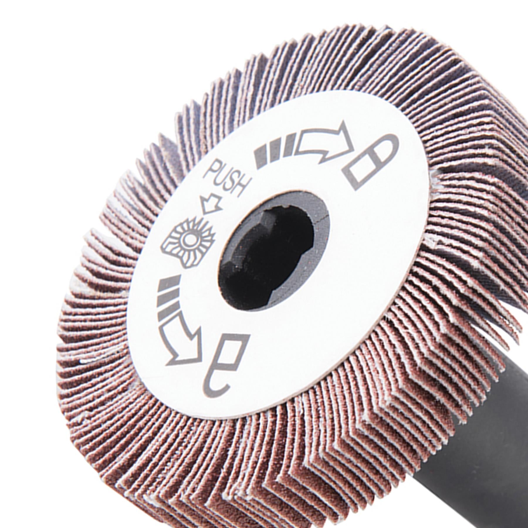 Flap Wheel 120 Grit Sand Papered Flap Wheel Use On Wood Metal Paint And Plastic