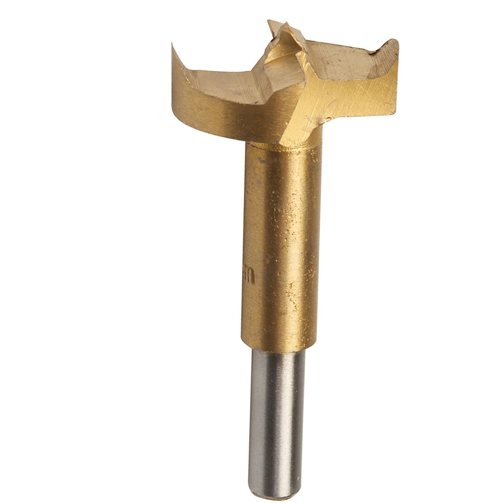 Forstner Drill Bits Hinge Cutter Borning Hole Titanium Coated Drillng Wood 40mm