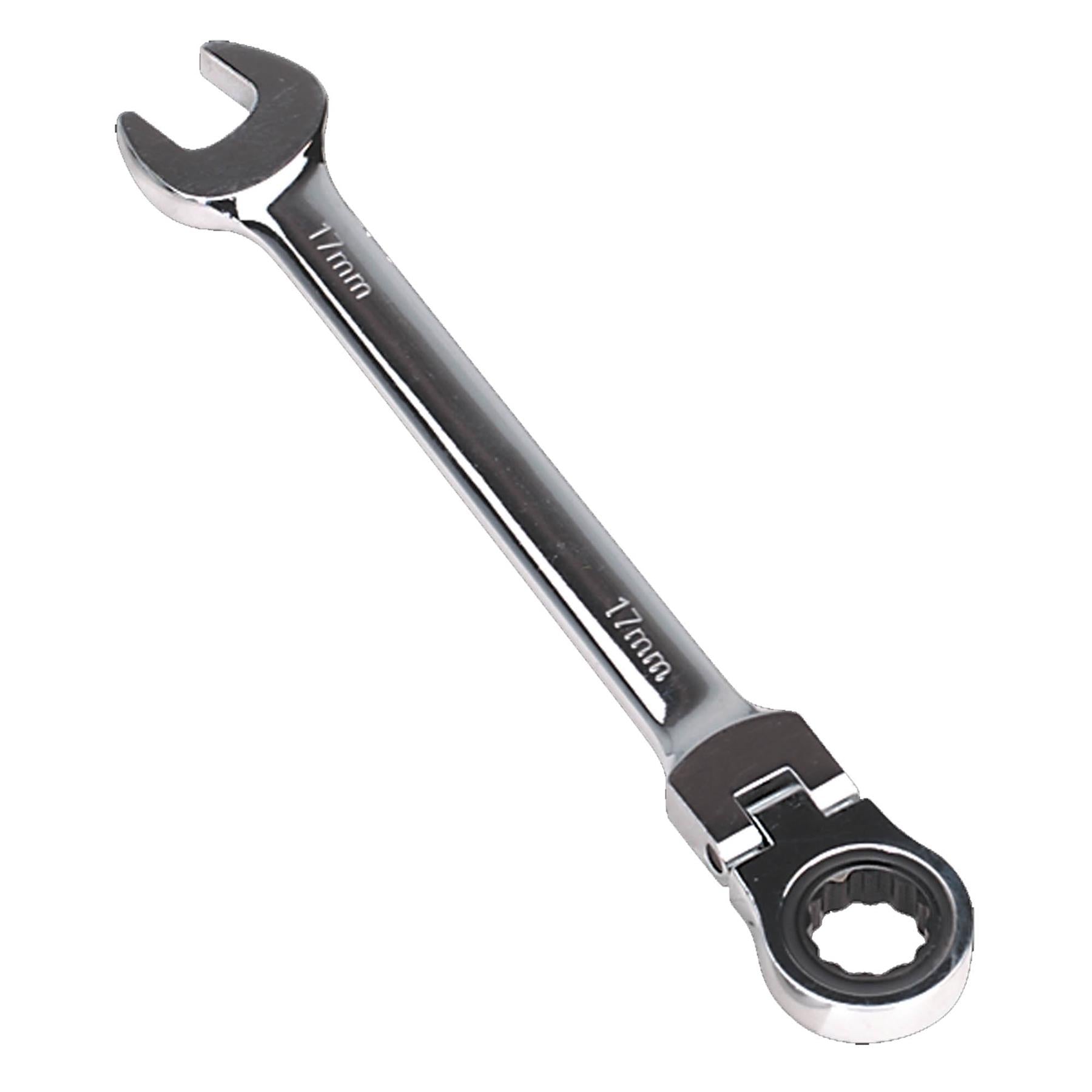 Sealey Flexi-Head Ratchet Combination Spanner 17mm