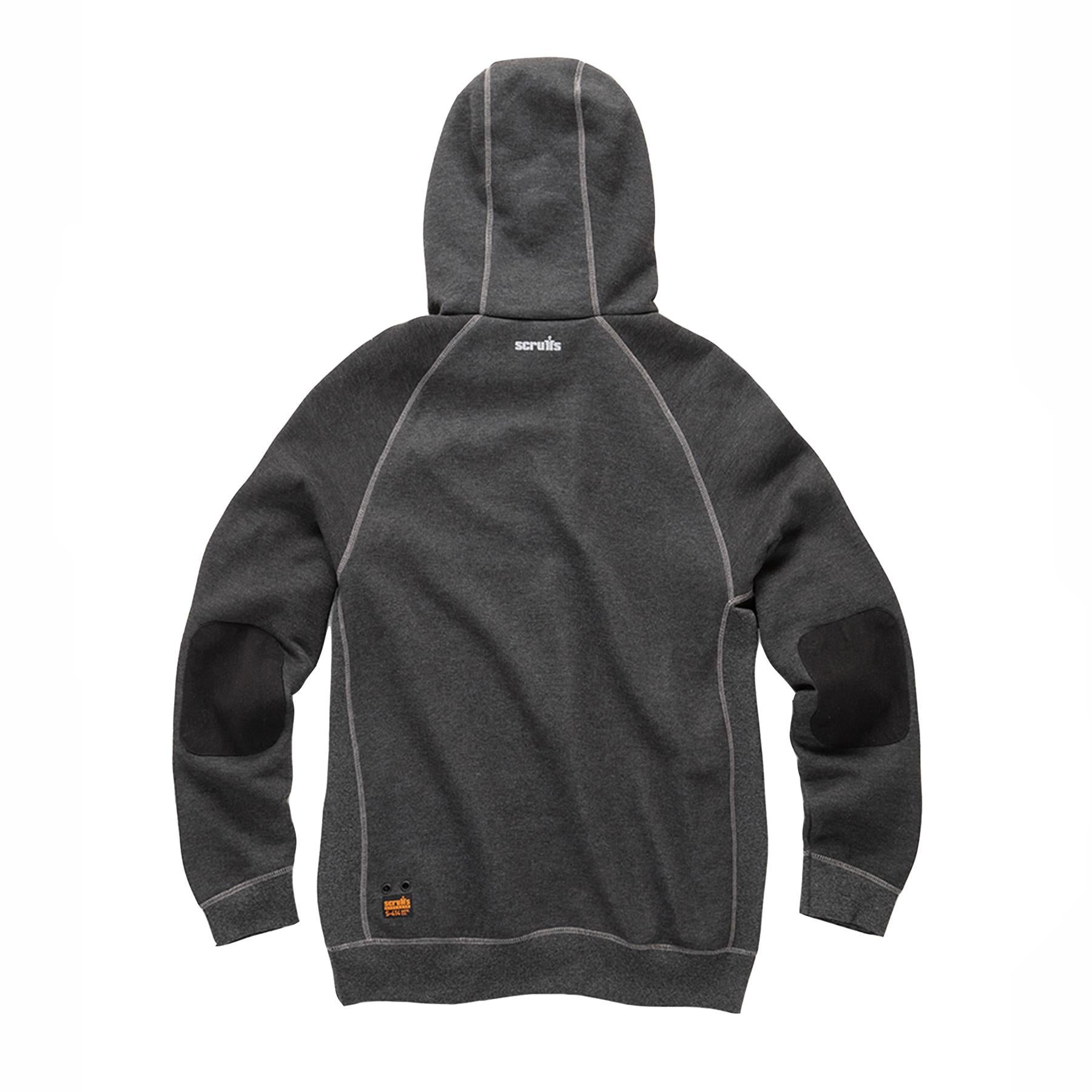 Scruffs Trade Hoodie Graphite XL Zipped Pockets