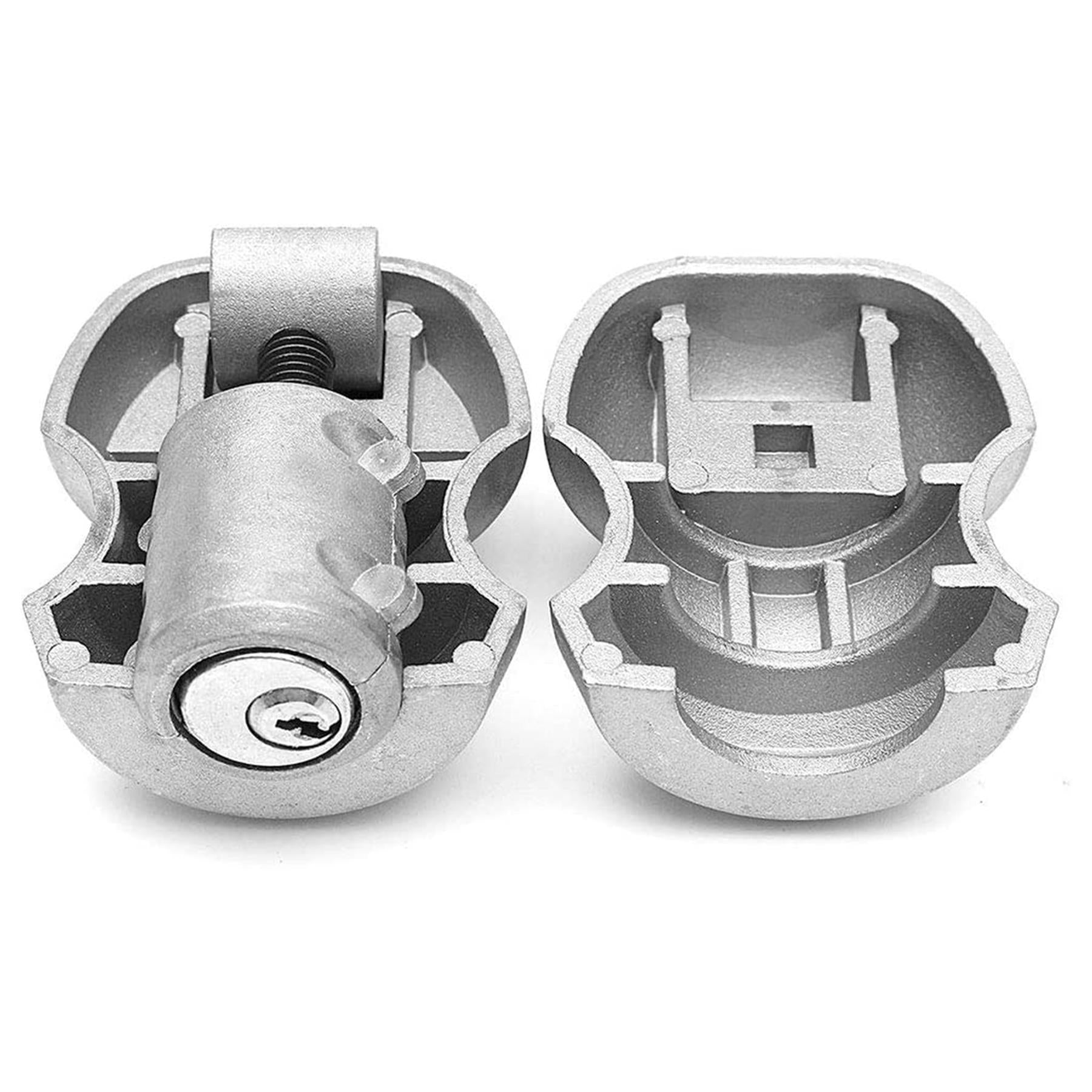 Trailer Hitch Lock - 50mm Dia Ball Coupling 2 X Nickel-Plated Brass Keys 6mm Hex