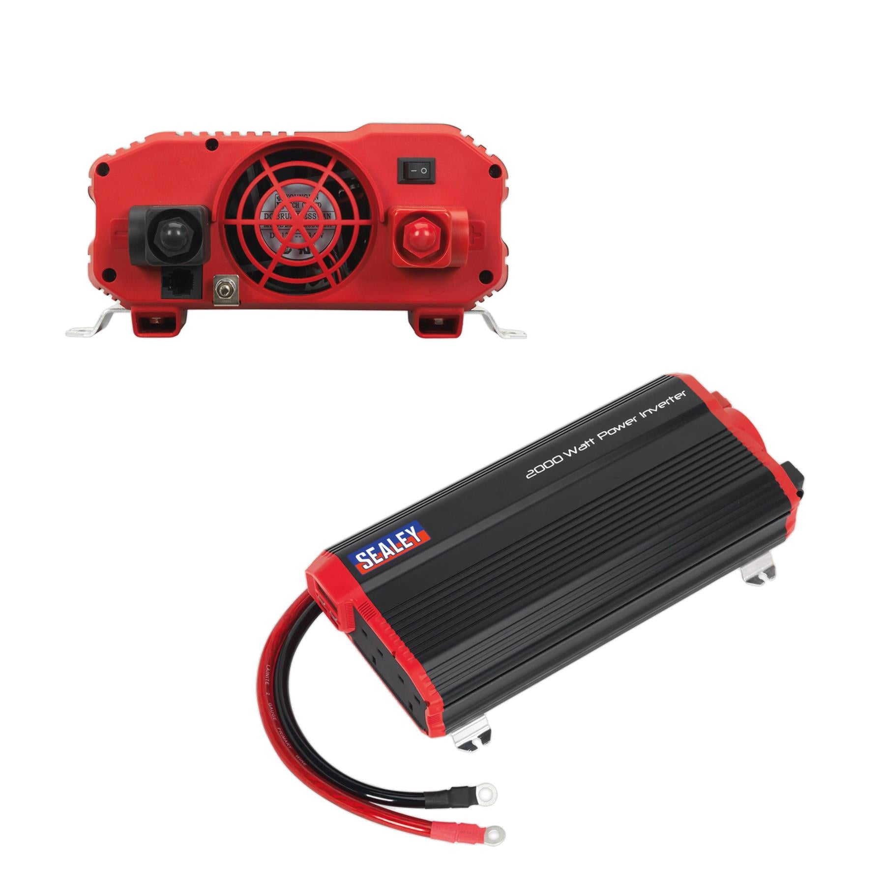 Sealey Power Inverter Modified Sine Wave 2000W 12V DC - 230V 50Hz