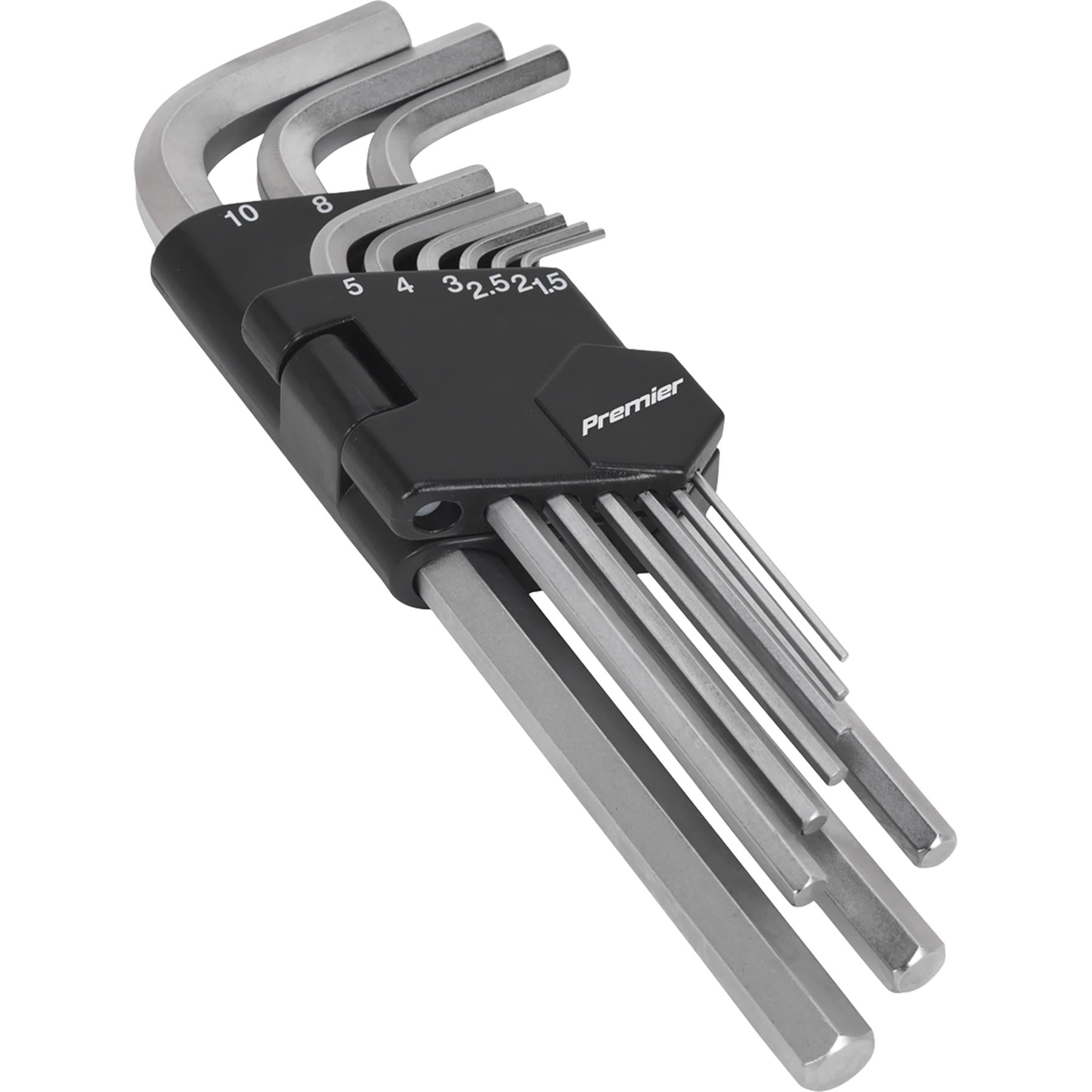 Sealey Hex Key Set 9pc Long Metric
