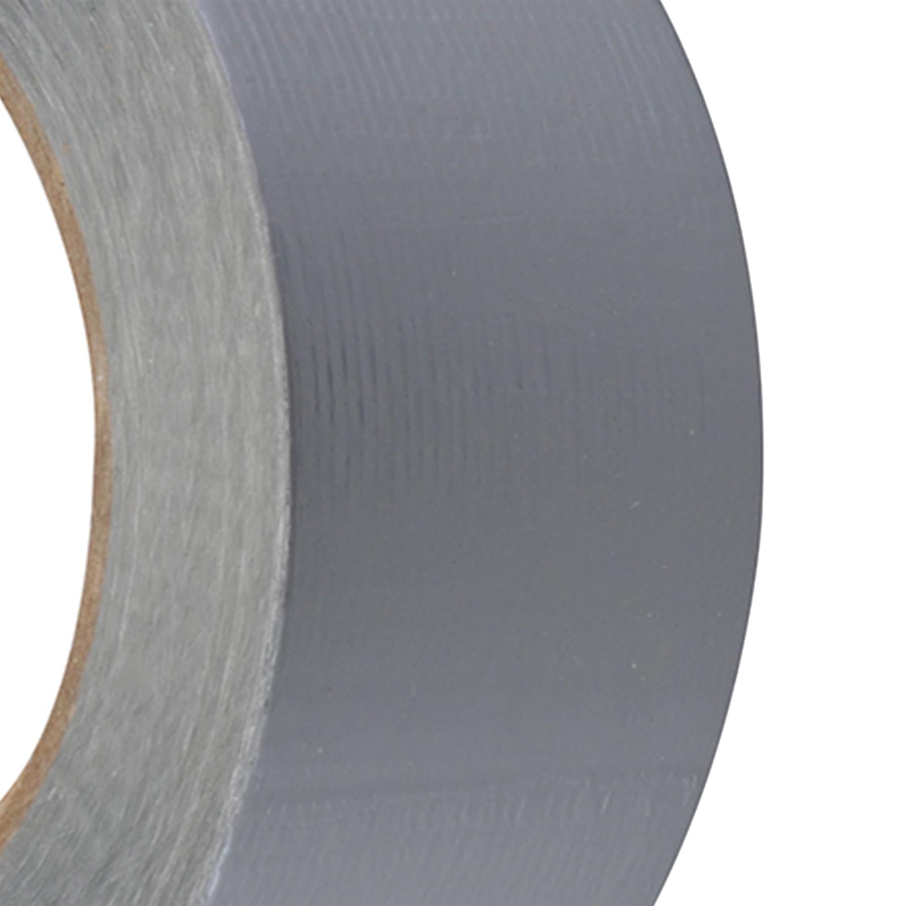 Duct Tape - 50mm X 50M Silver Polyethylene-Coated With Hot-Melt Glue Adhesive