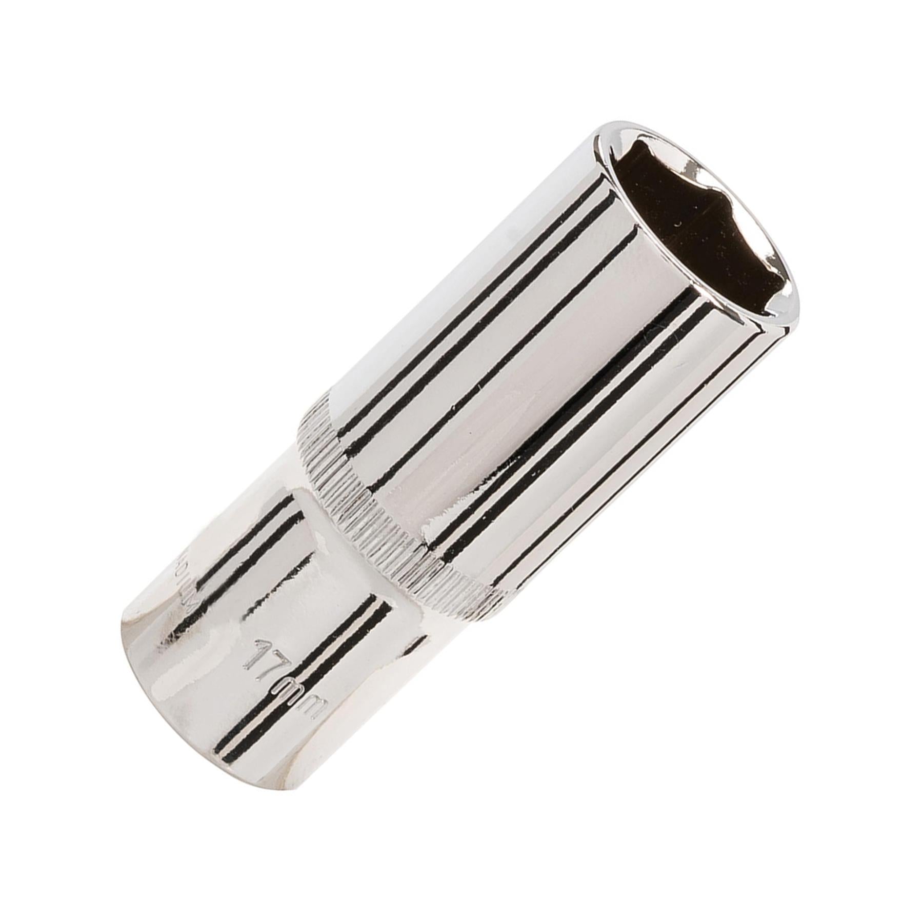 Deep Socket 3/8" Drive 6pt Metric 6 Point Hex Corrosion Resistant Socket 17mm