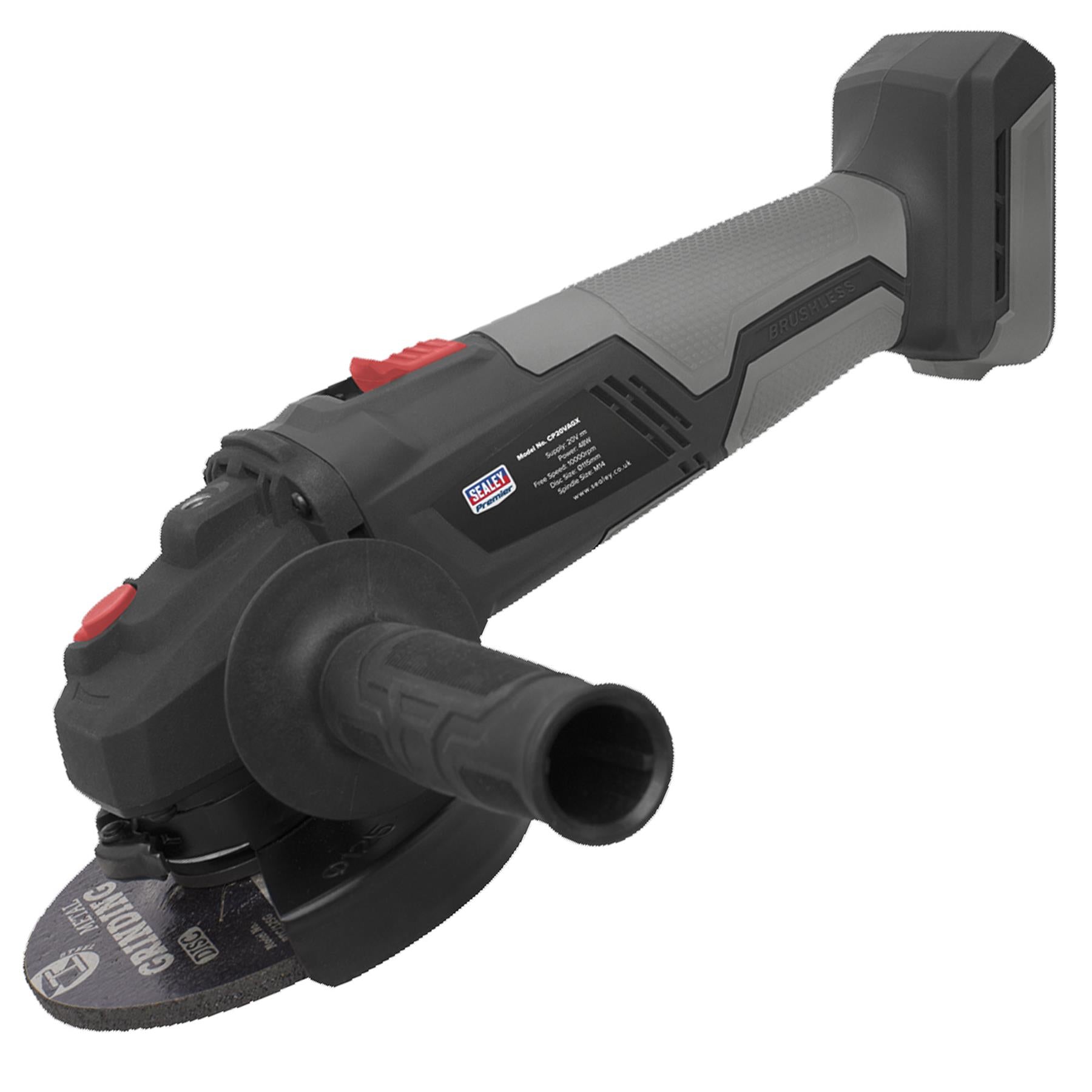 Sealey Brushless Angle Grinder 115mm 20V - Body Only