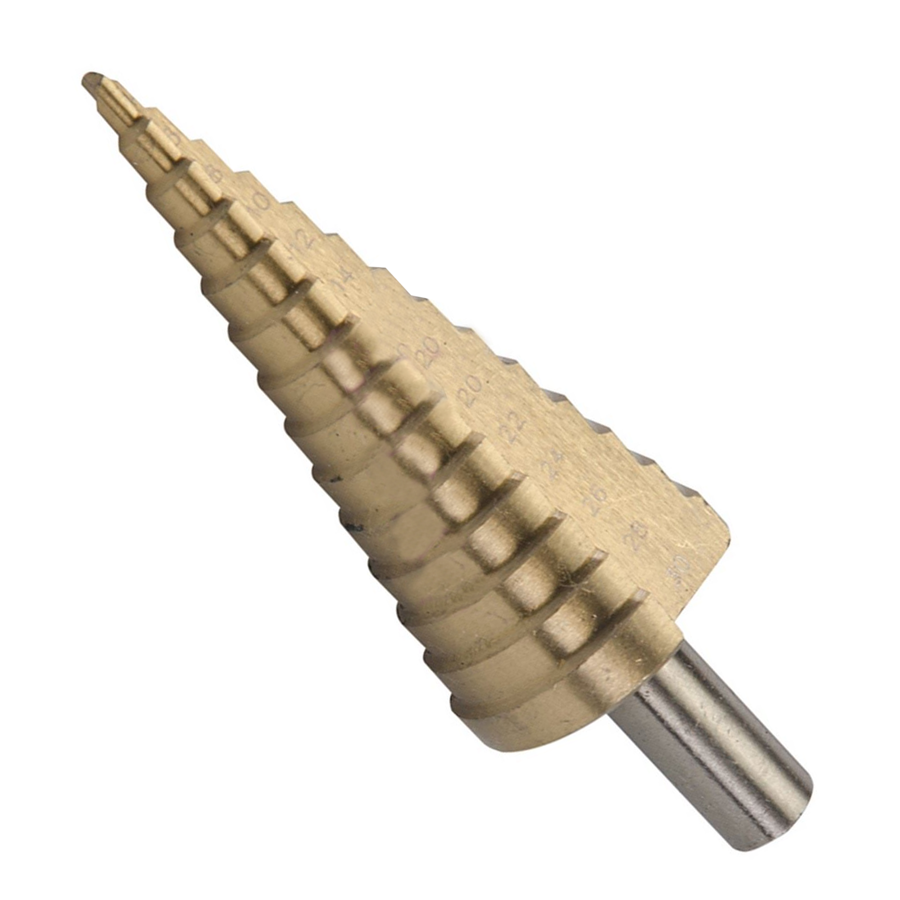 Titanium-Plated Hss Step Drill Bit 4mm - 30mm DIY Tools Produces Accurate Holes