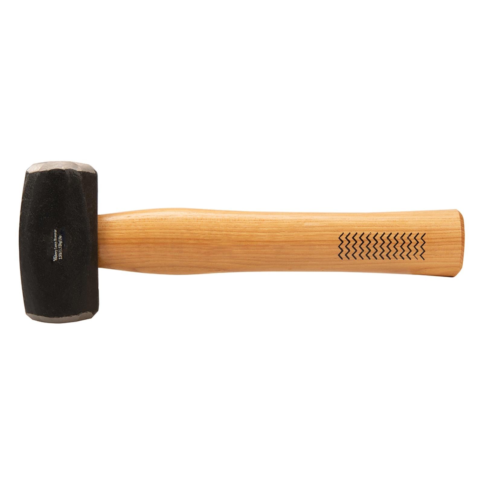 Hickory Lump Hammer 2.5Lb (1.13Kg) Steel Head Heavy Duty Demoliton Building