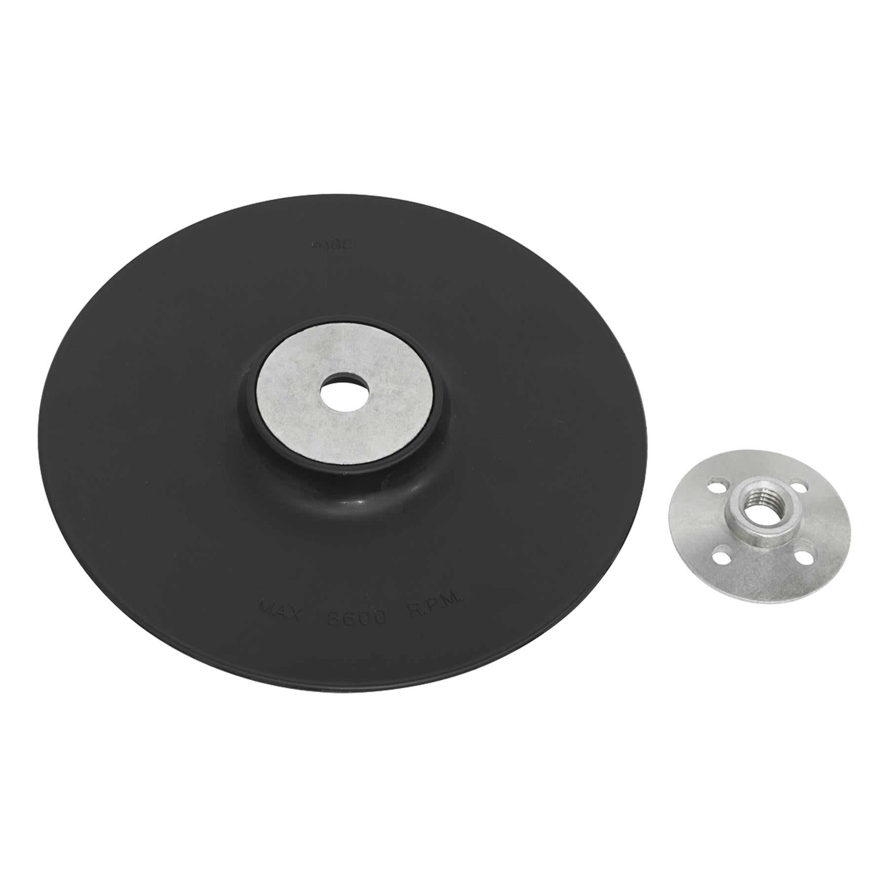 Sealey Rubber Backing Pad �180mm - M14 x 2mm