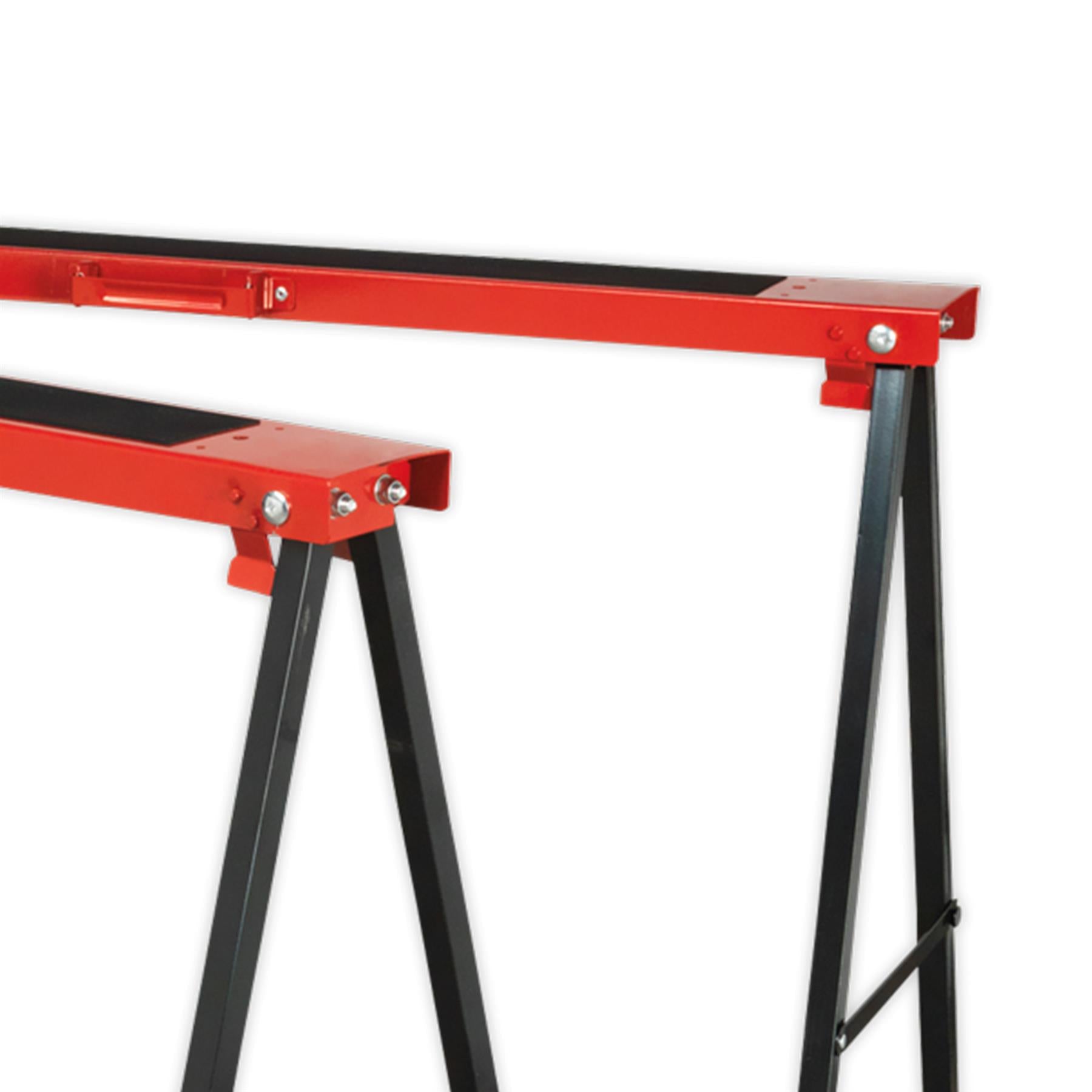 Sealey Fold Down Trestles Pair 100kg Capacity per Trestle