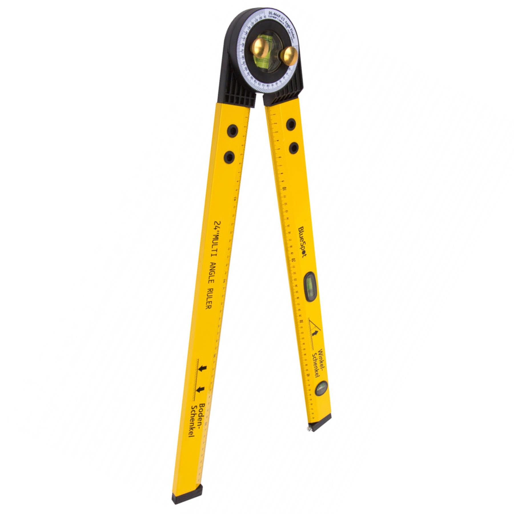 BlueSpot 24" Ruler And Angle Finder Multi Function Ruler Built In Spirit Level