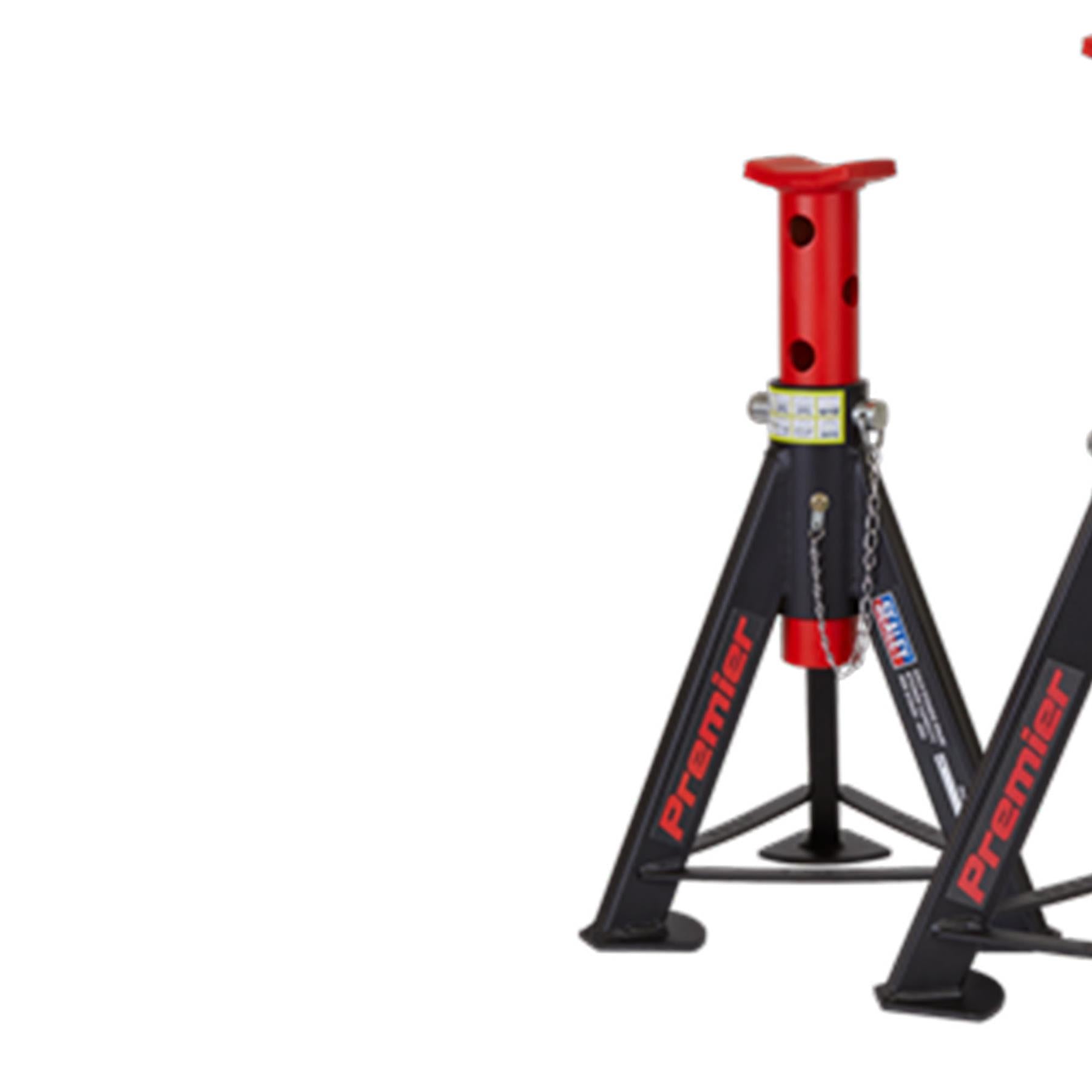 Sealey Axle Stands (Pair) 6tonne Capacity per Stand - Red
