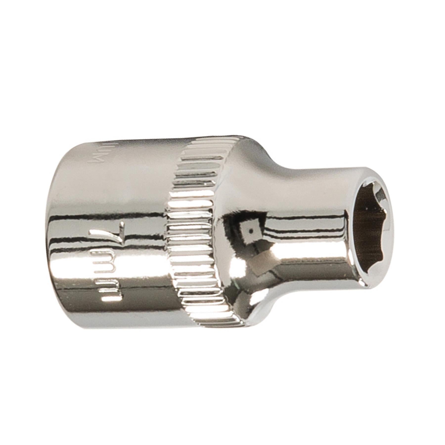 Socket 3/8" Drive Metric Hex Square 7mm Individual Hex Polished Crv Tool