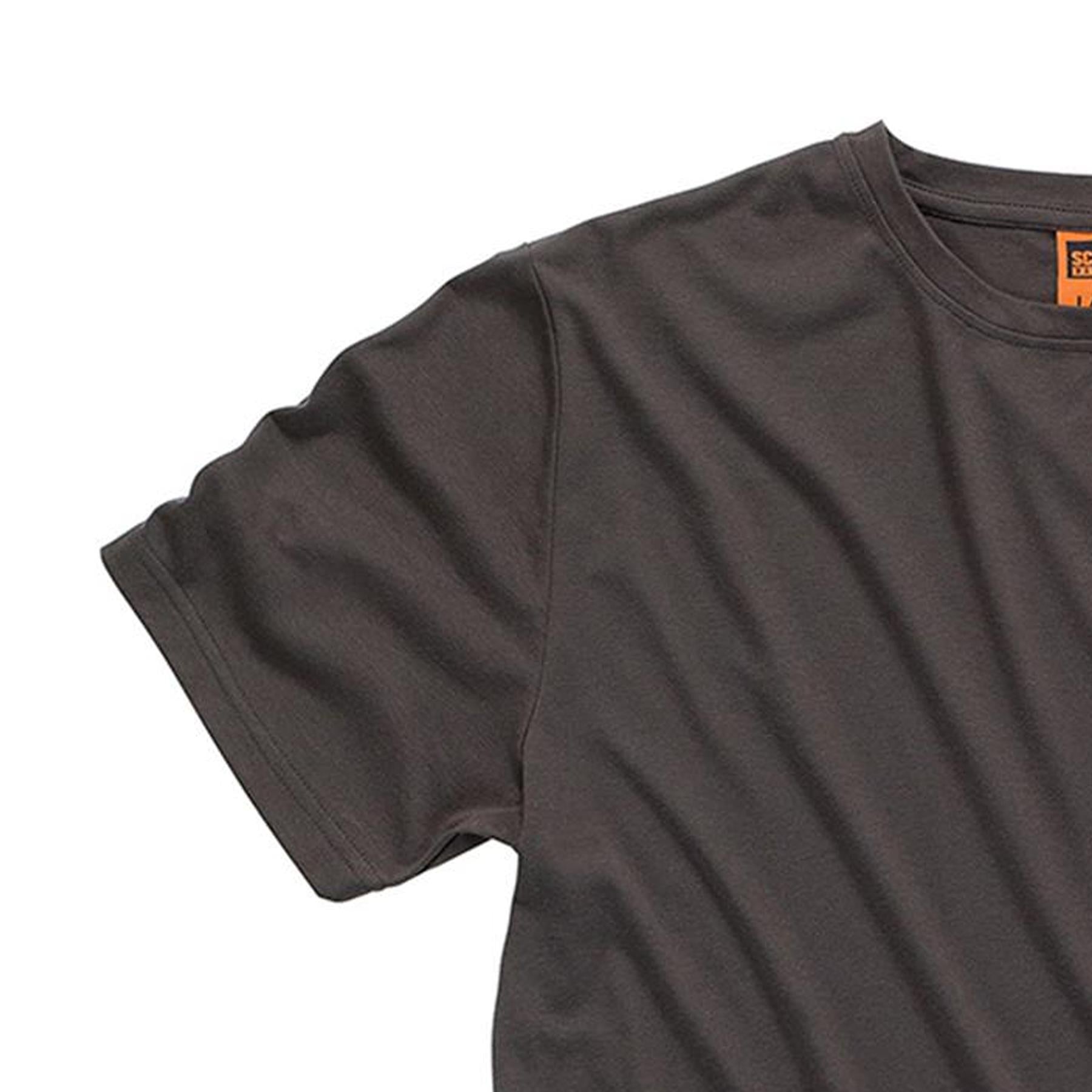 Scruffs Crew Neck T Shirt Short Sleeve Workwear Work Top Graphite Grey XL