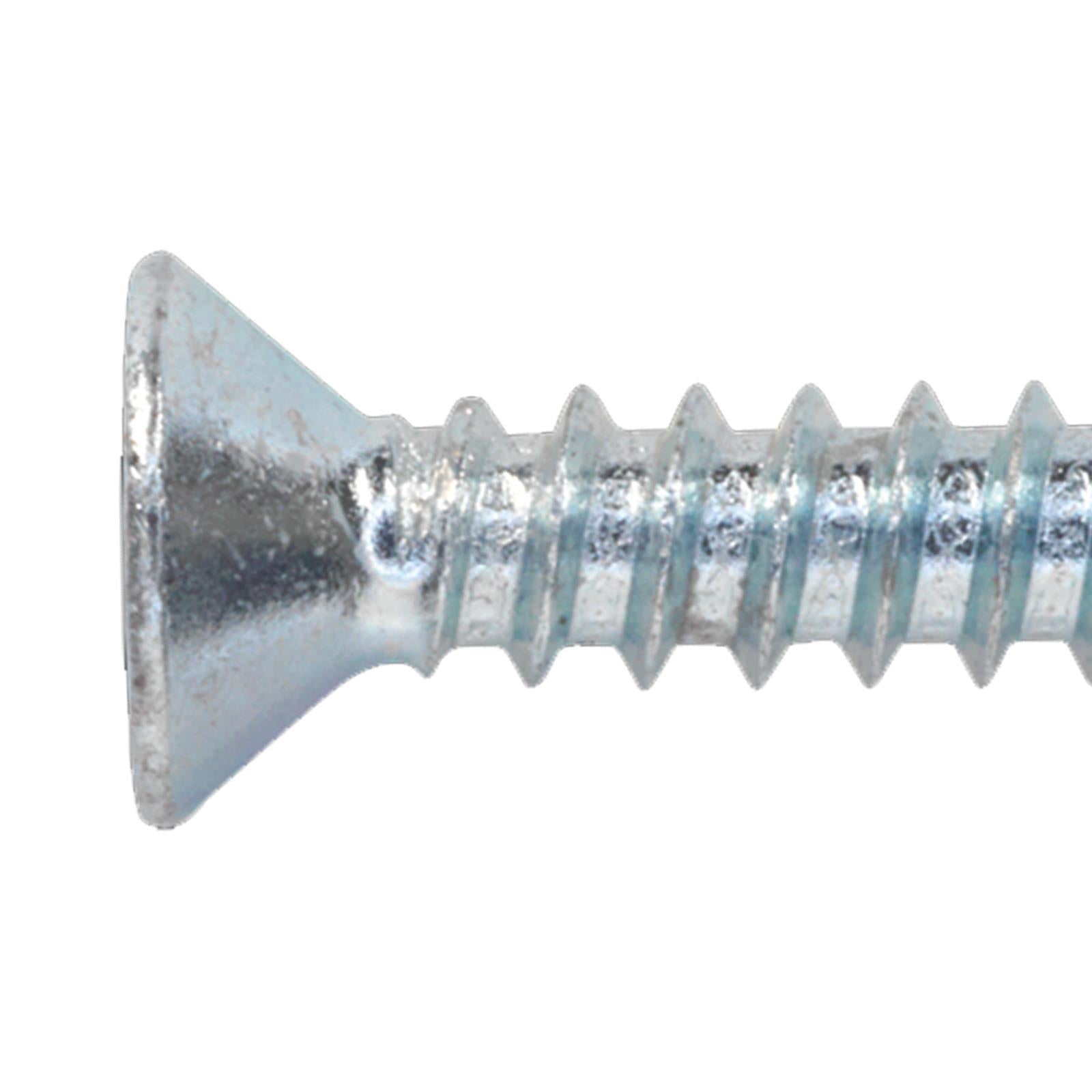 Sealey Self Tapping Screw 3.5 x 25mm Countersunk Pozi Pk of 100