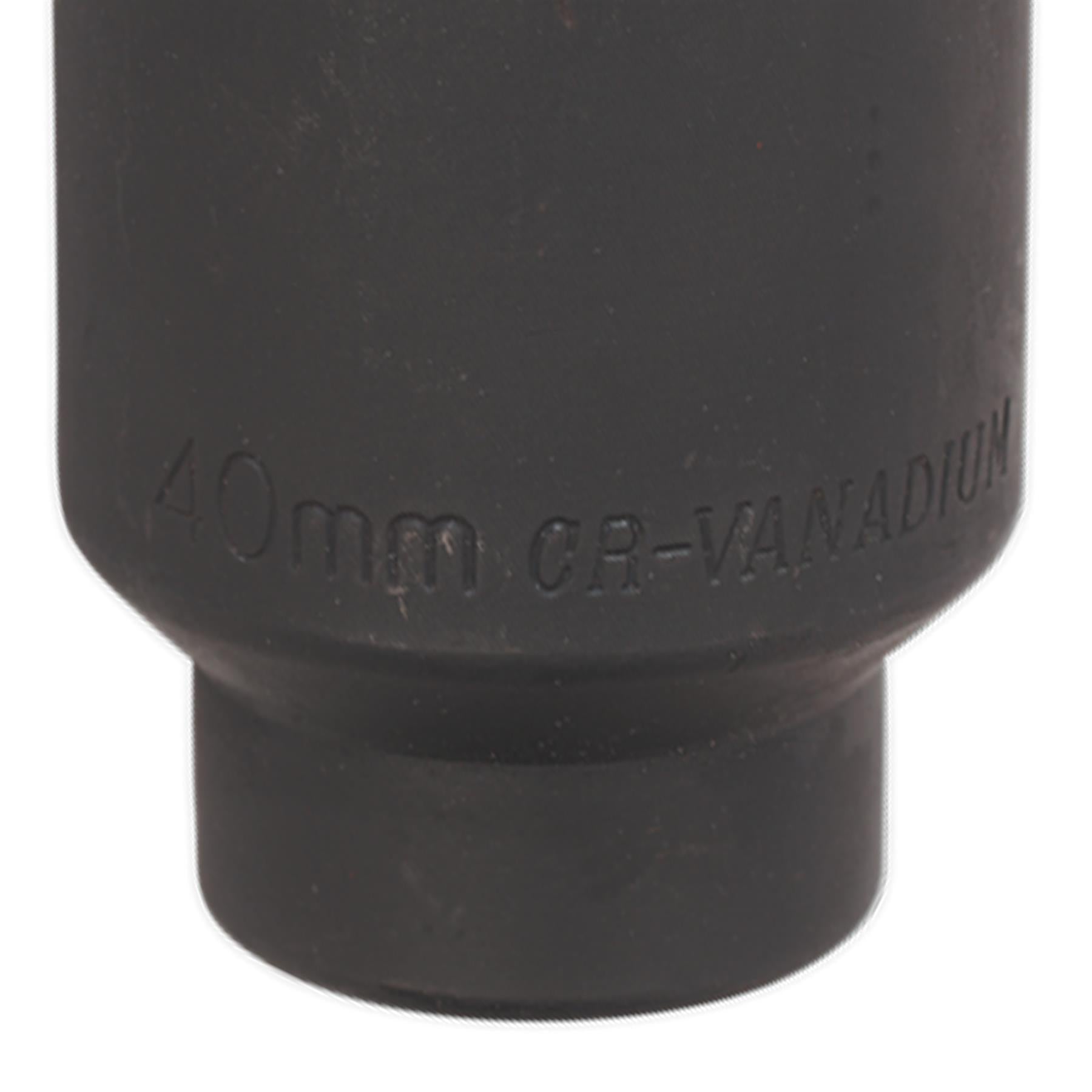 Sealey Impact Socket 40mm Deep 1/2"Sq Drive