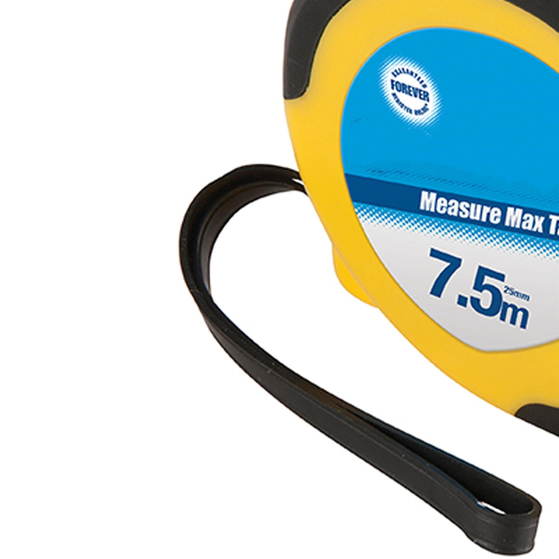 Clearance 7.5m X 25mm Features Blade Lock Tape Measure Heavy Duty