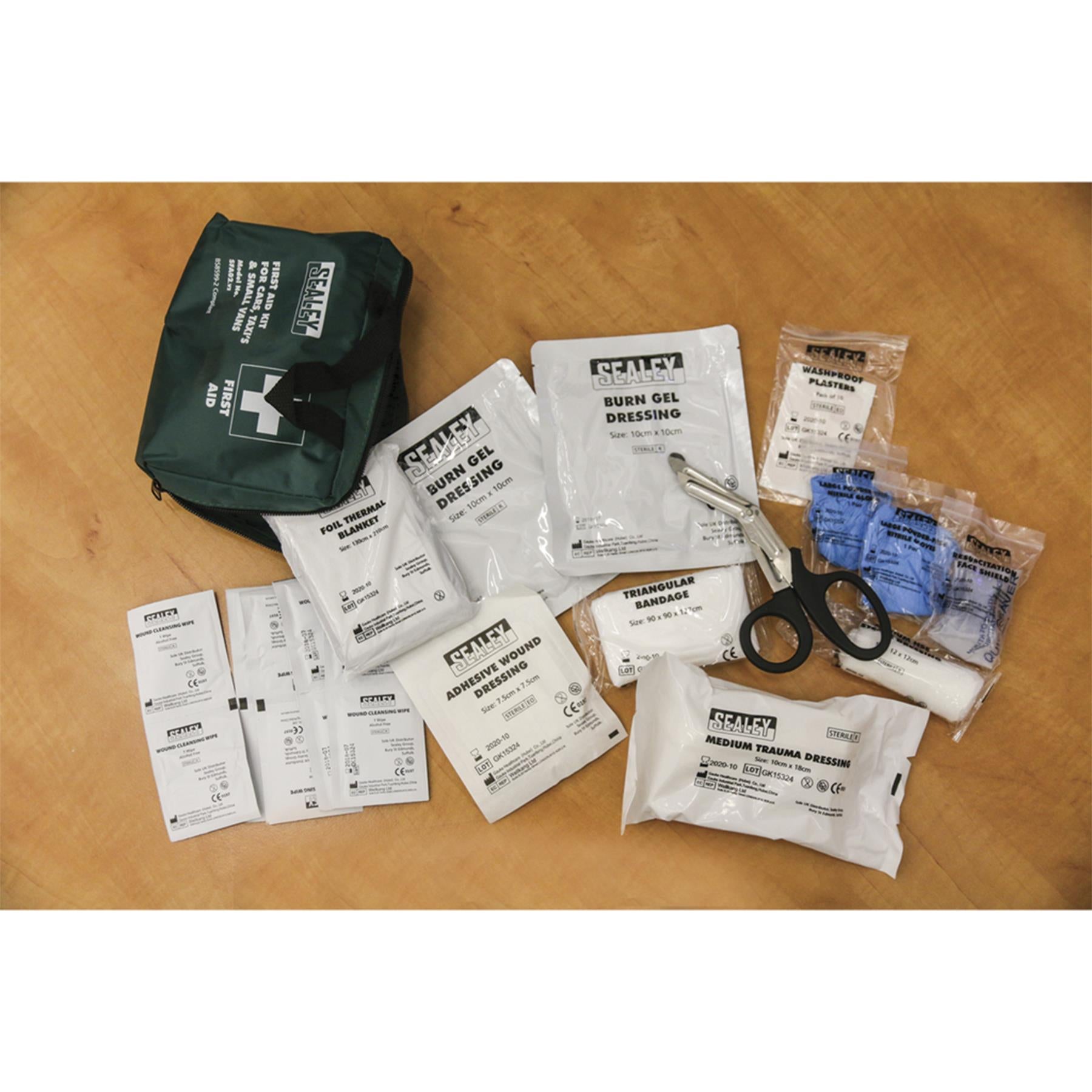 Sealey First Aid Kit Medium for Cars, Taxi's & Small Vans-BS 8599-2