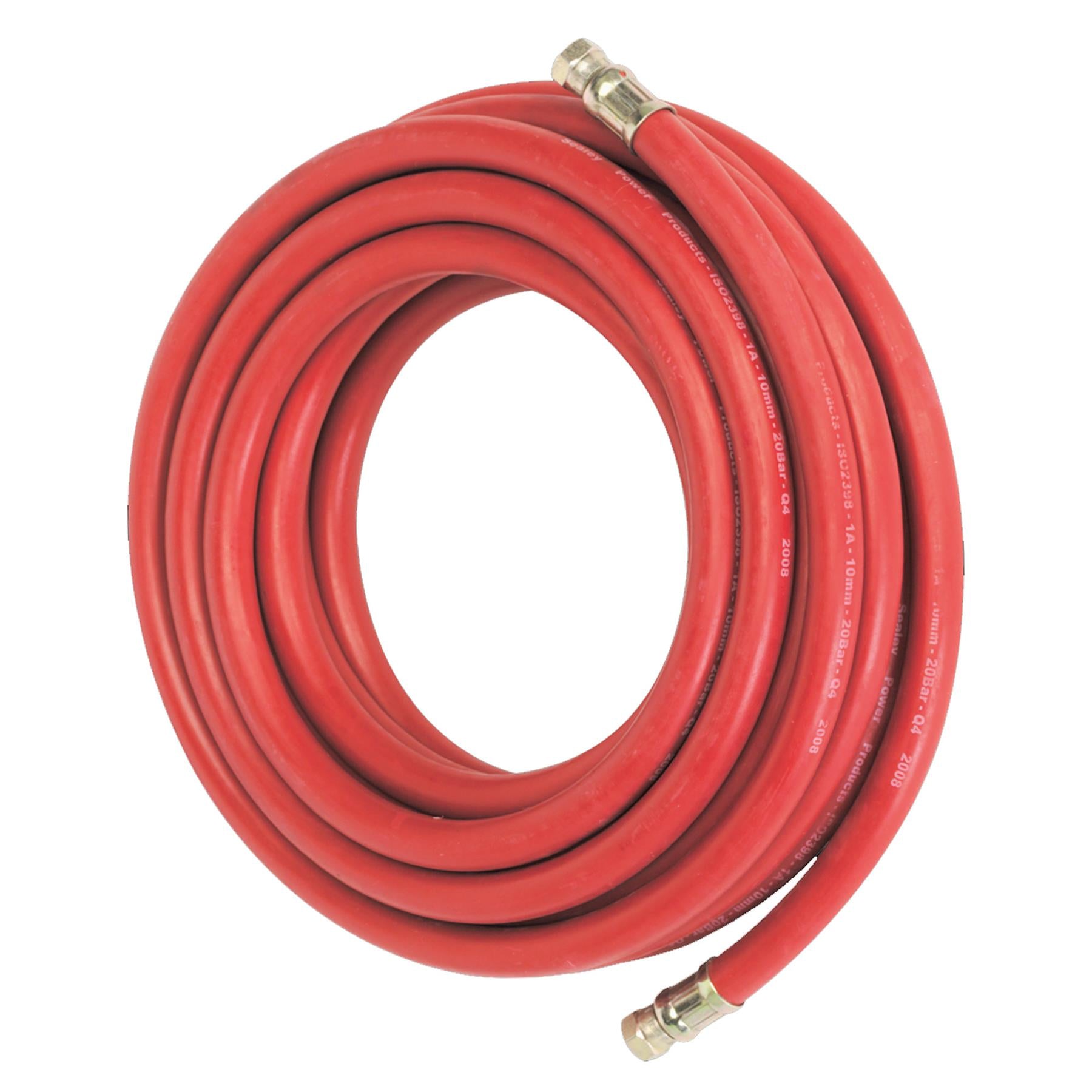 Sealey Air Hose 10m x 10mm with 1/4"BSP Unions