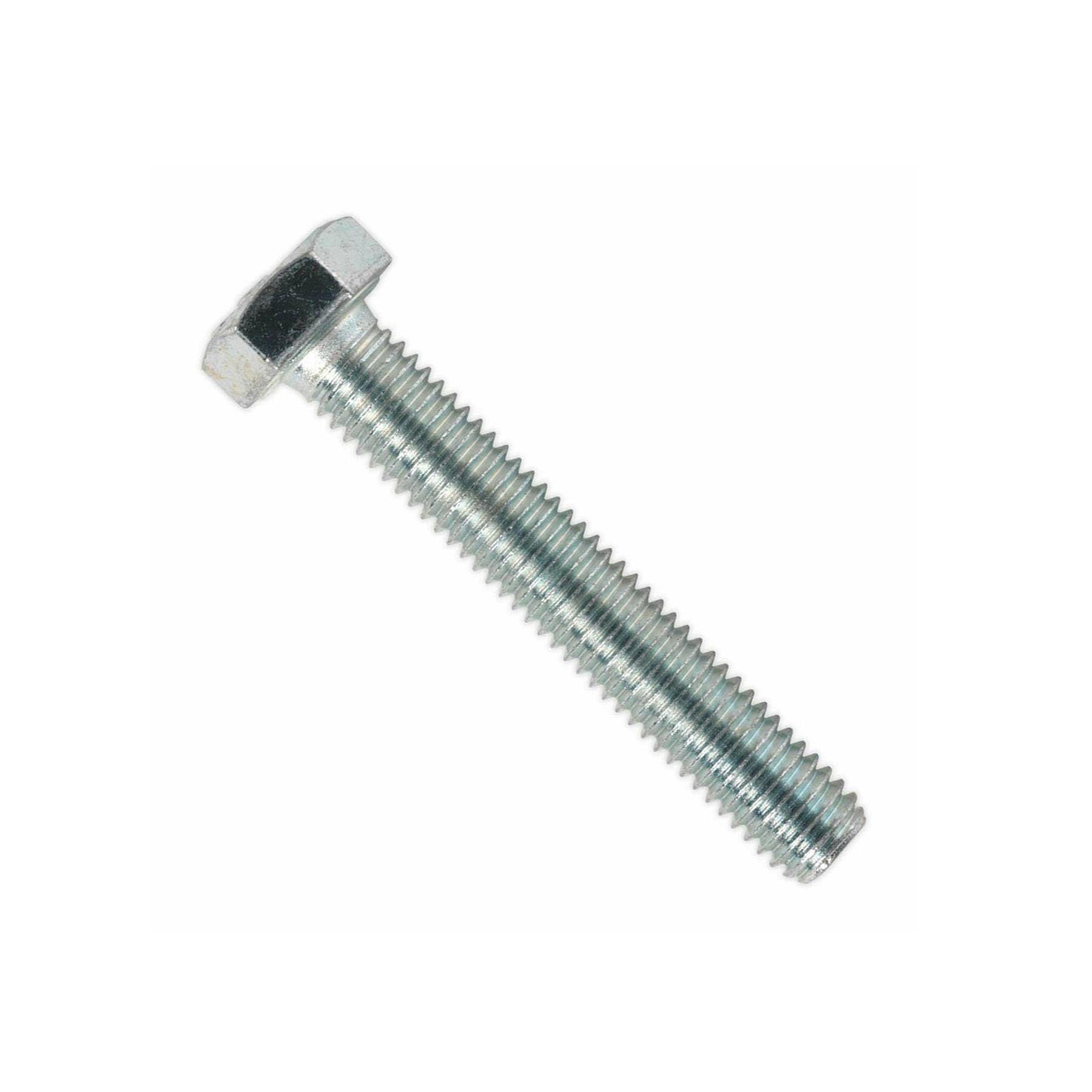 Sealey HT Setscrew M8 x 50mm 8.8 Zinc Pack of 50