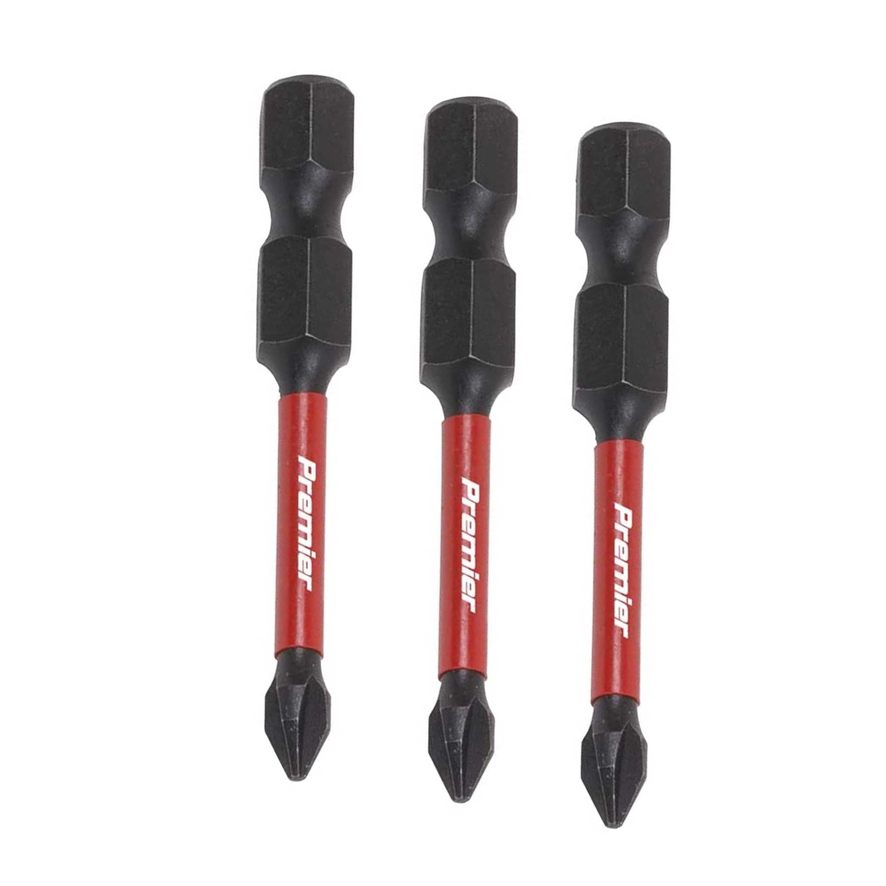 Phillips #2 Impact Power Tool Bits 50mm - 3pc