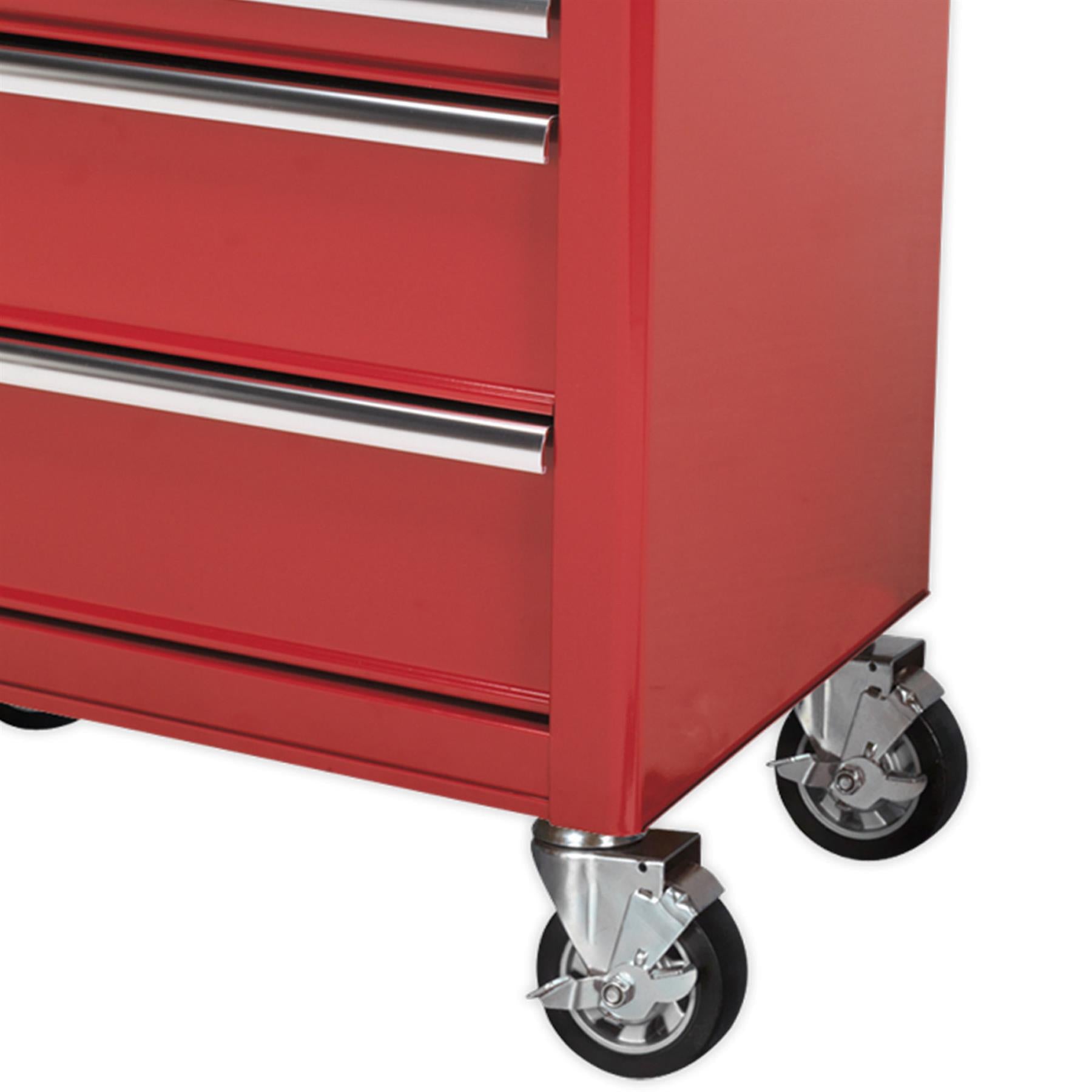 Sealey Rollcab 7 Drawer with Ball Bearing Slides - Red