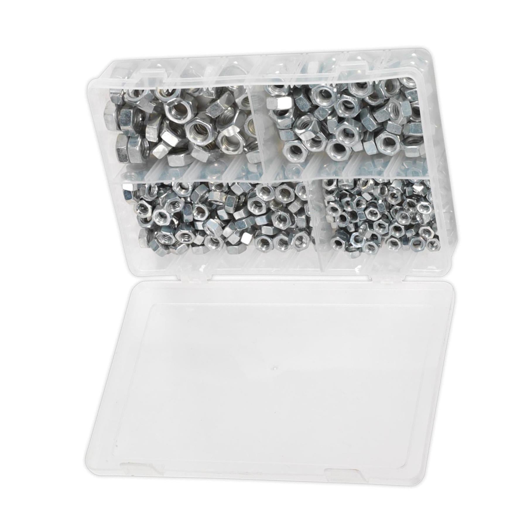 Sealey 320pcs Assorted 1/4"-1/2"UNF Stainless Steel Hex Screws & Socket Bolts