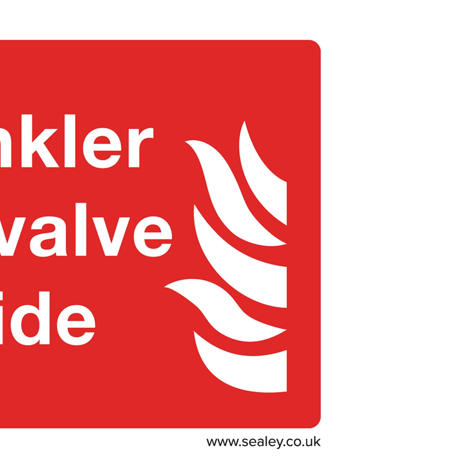 Safe Conditions Safety Sign - Sprinkler Stop Valve - Rigid Plastic