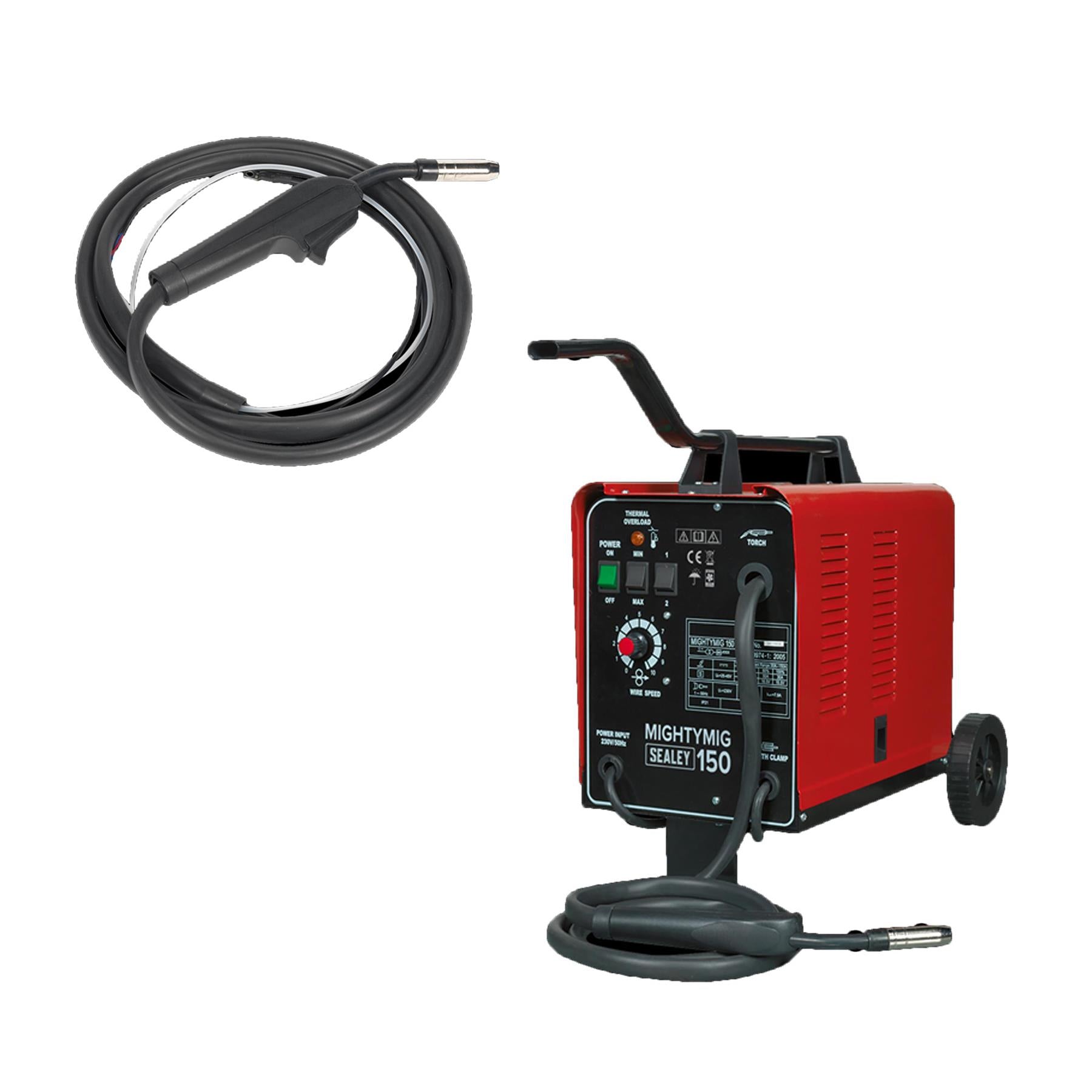 Sealey 30-150Amp Professional Gasless / No Gas Mig Welder Unit 230v MIGHTYMIG150
