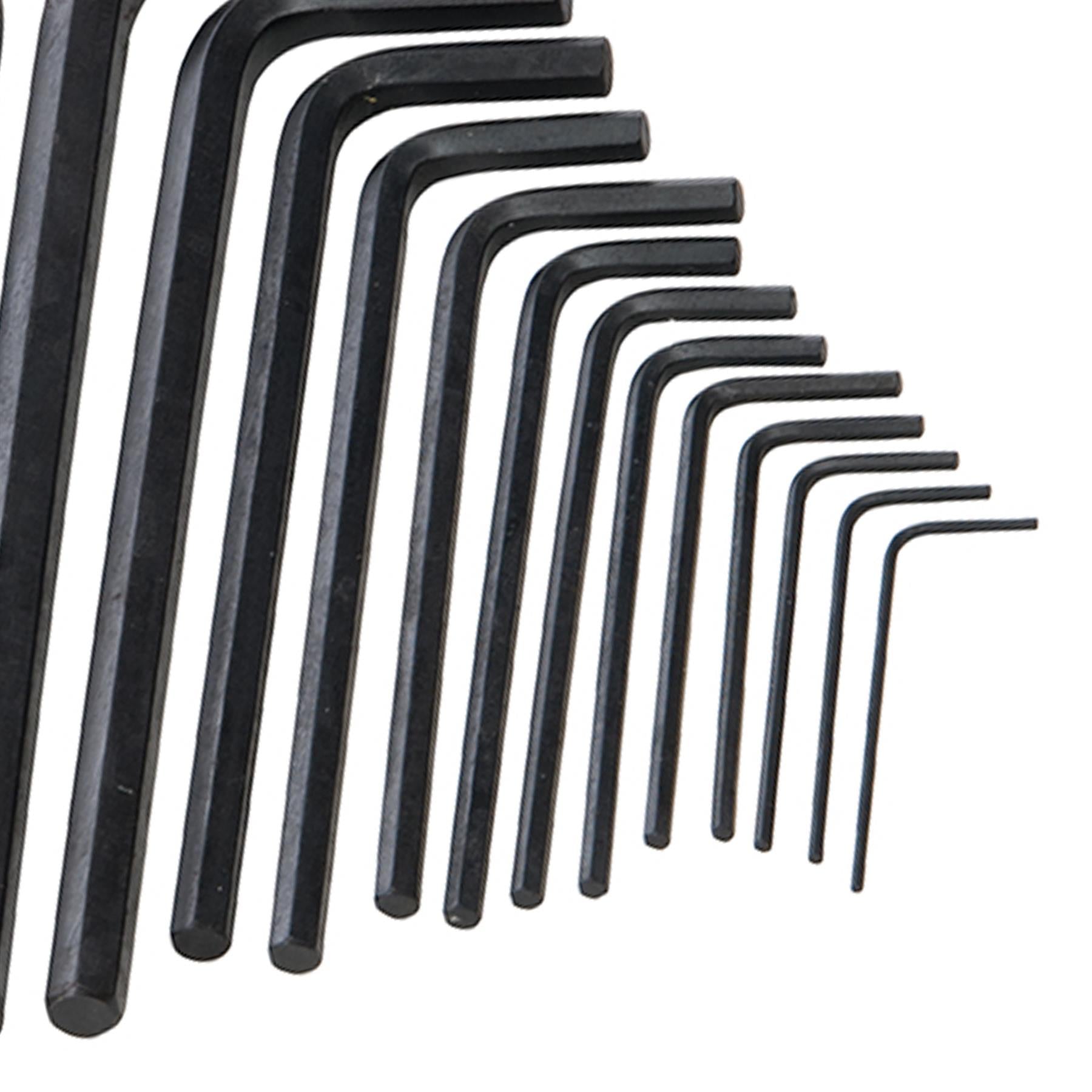 25Pce Hex Key Long Series Set Metric & Af Chrome Vanadium Steel Quality