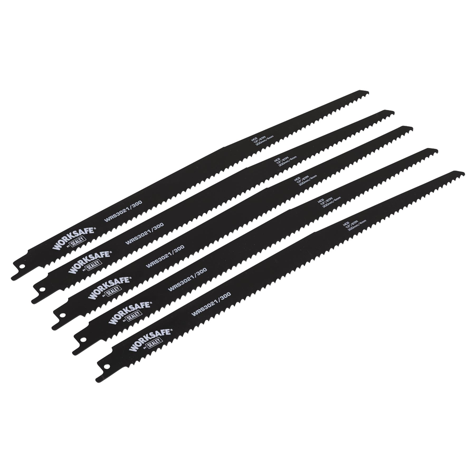 Reciprocating Saw Blade 300mm 6tpi - Pack of 5 Sealey