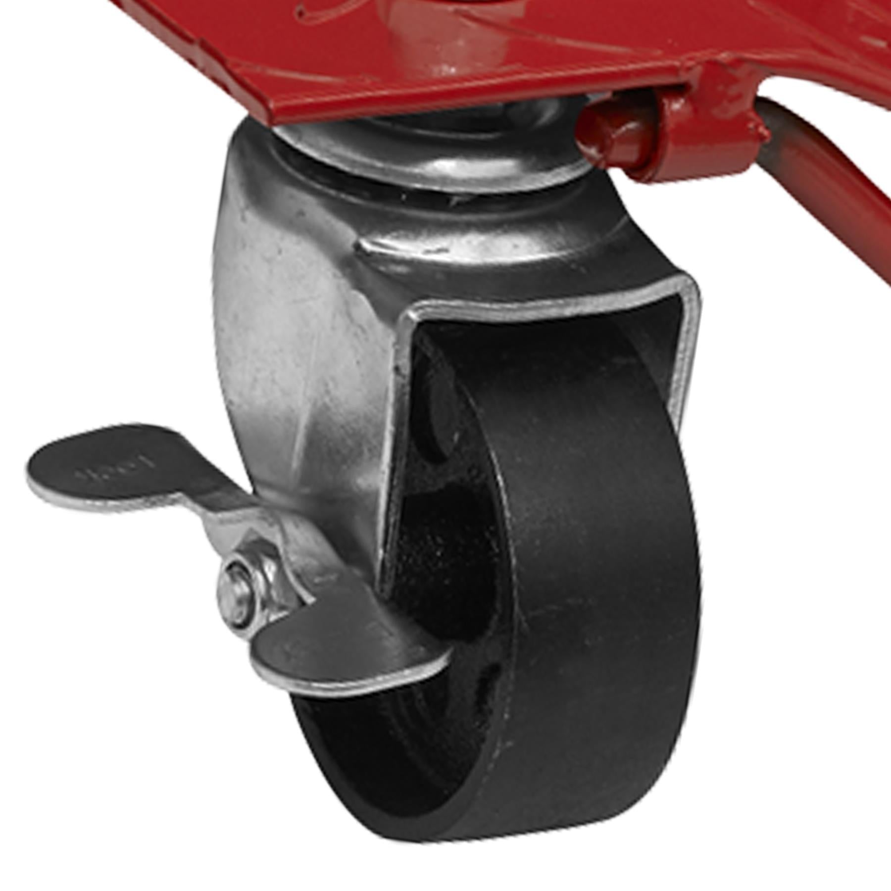 Wheel Dolly Set 680kg Capacity. steel-plate with rust resistant finish.Sealey