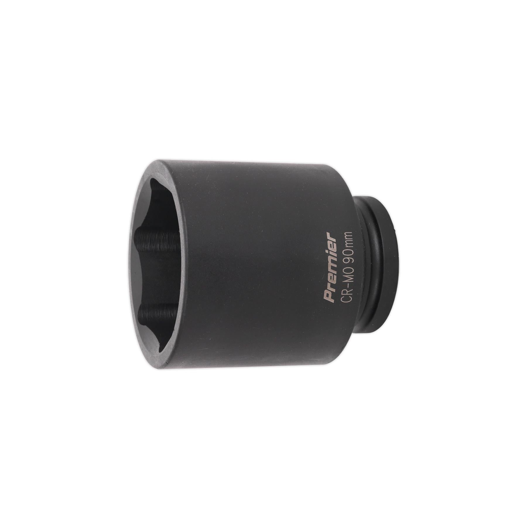 Sealey Impact Socket 90mm Deep 1"Sq Drive Chrome Molybdenum Lifetime Guarantee