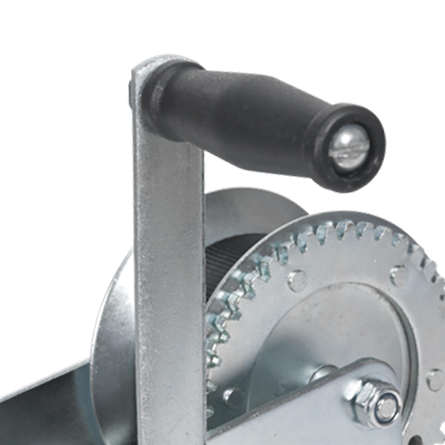 Sealey Geared Hand Winch 900kg Capacity with Webbing Strap