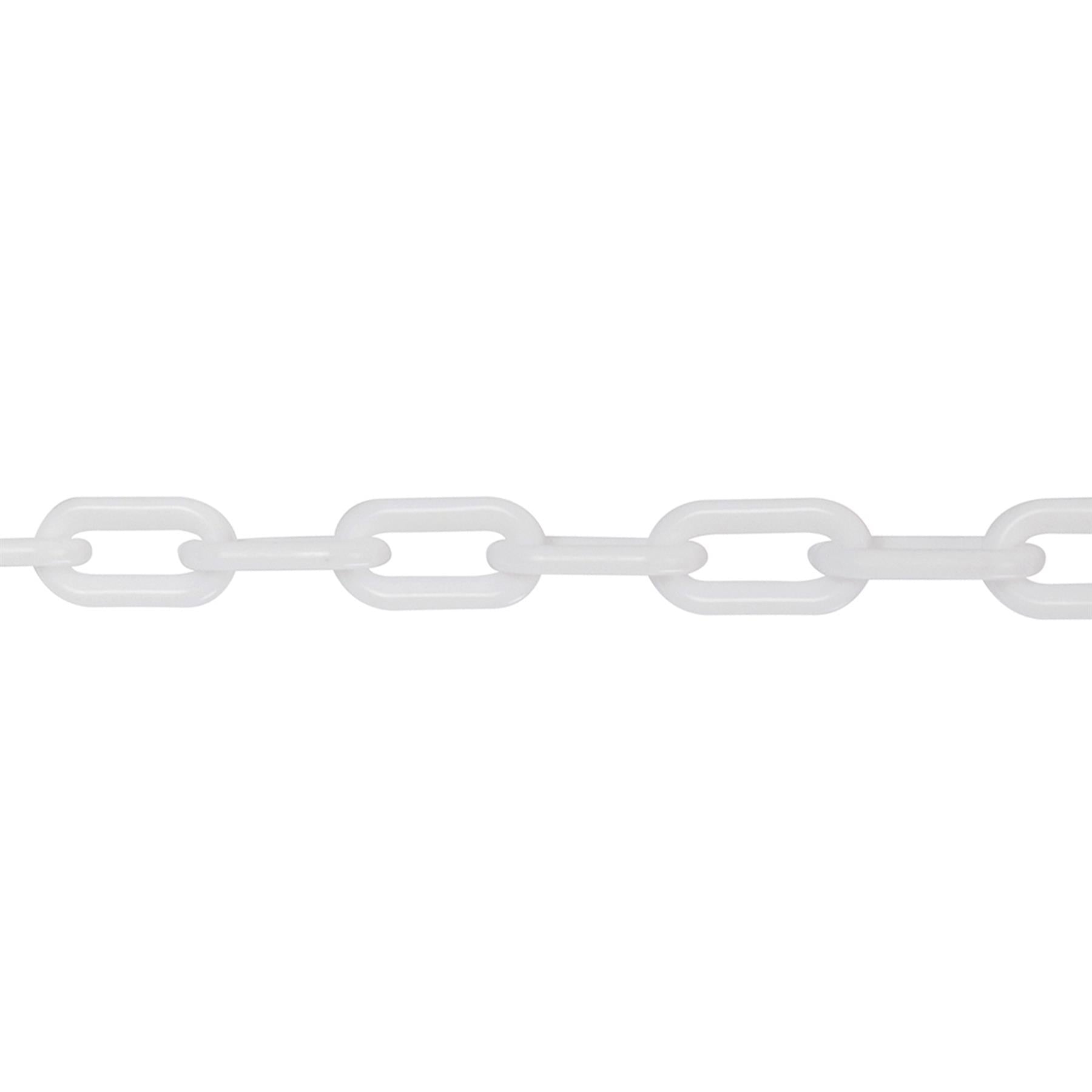 Plastic Chain White 6mm X 5M Strong Plastic Construction Weatherproof