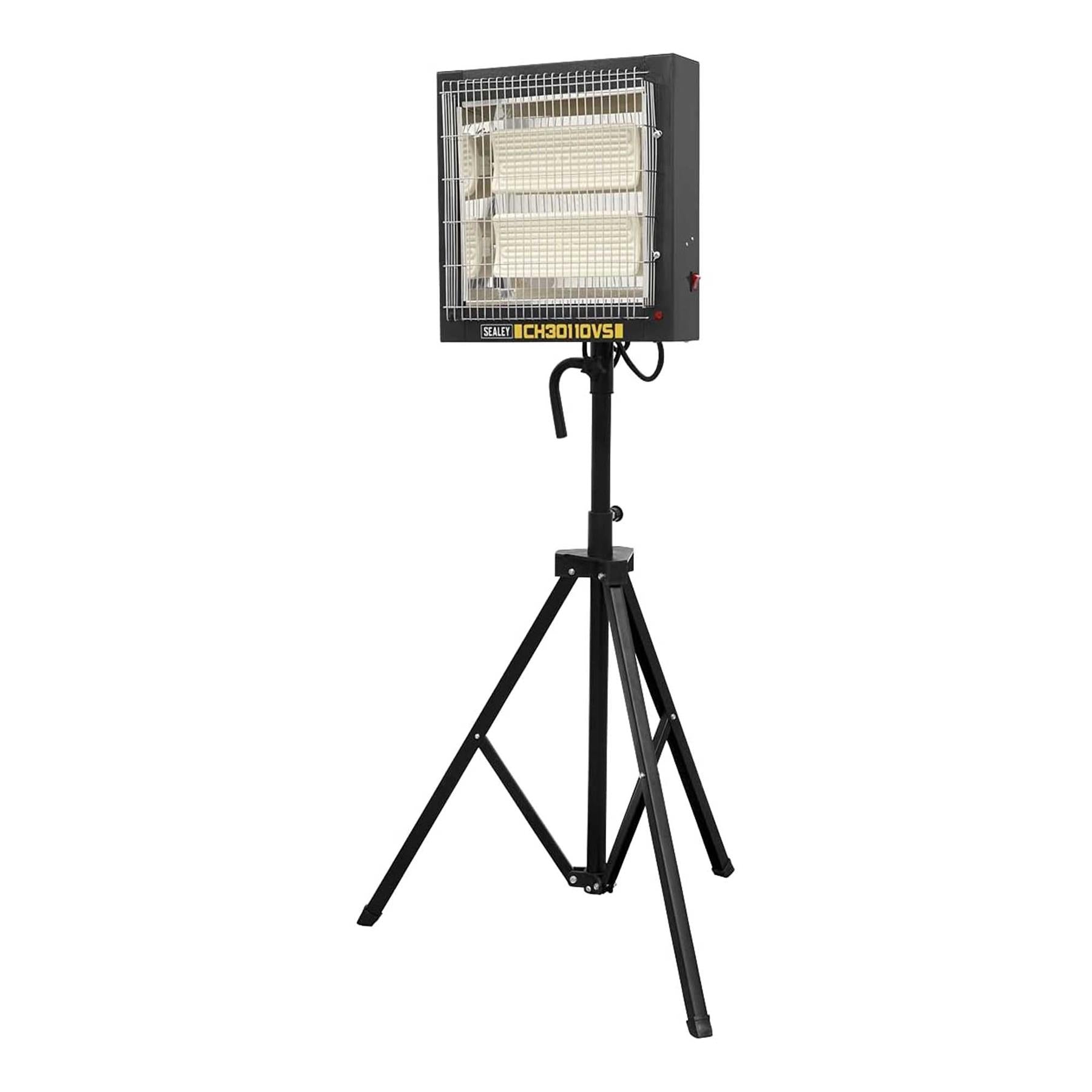 Sealey Ceramic Heater with Telescopic Tripod Stand 1.2/2.4kW - 110V