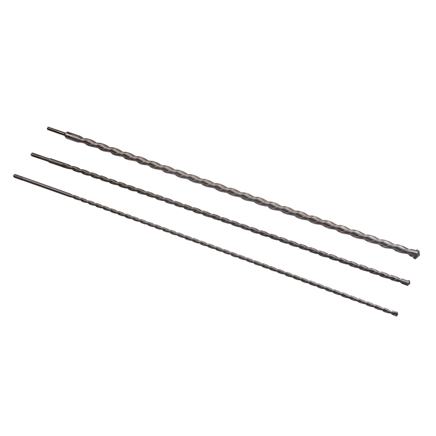 3Pce SDS Plus Masonry Drill & Steel Set 1000 mm Tungsten Carbide Tip