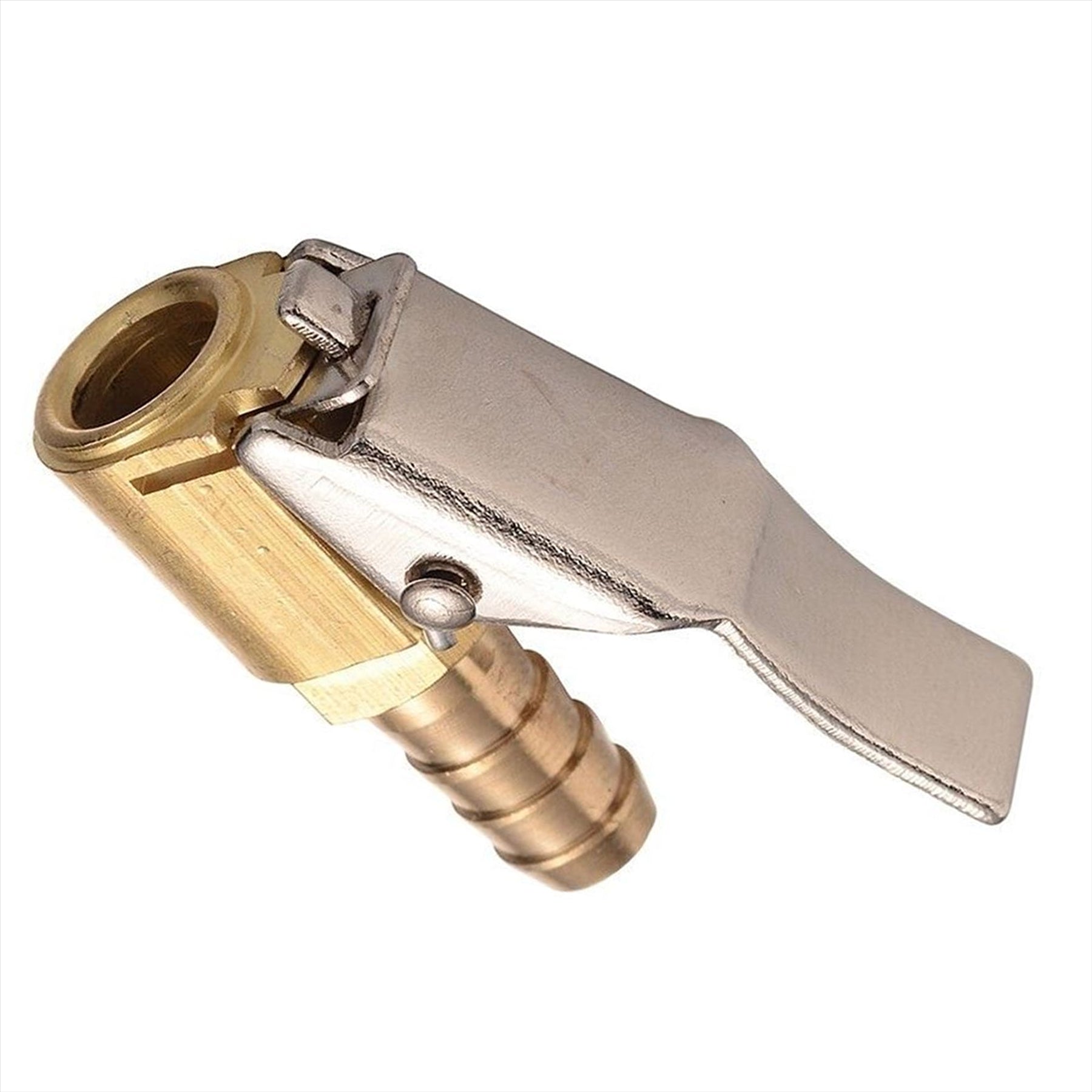 Tyre Valve Air Connector Car Truck Airline Inflator for 8mm Hose Brass lock Clip