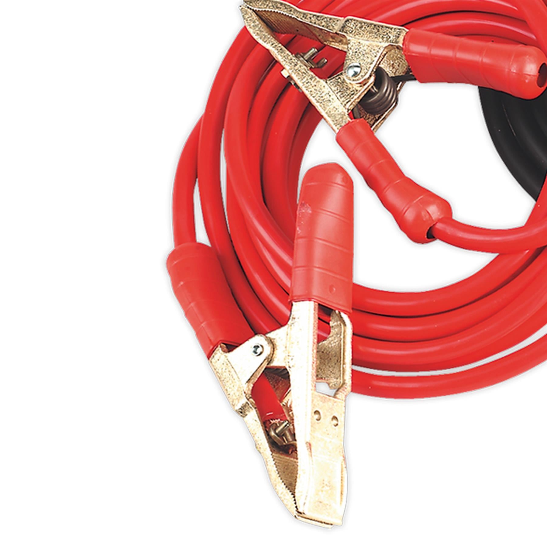 Sealey Booster Cables Extra H-Duty Clamps 50mmx6.5m Copper 900A