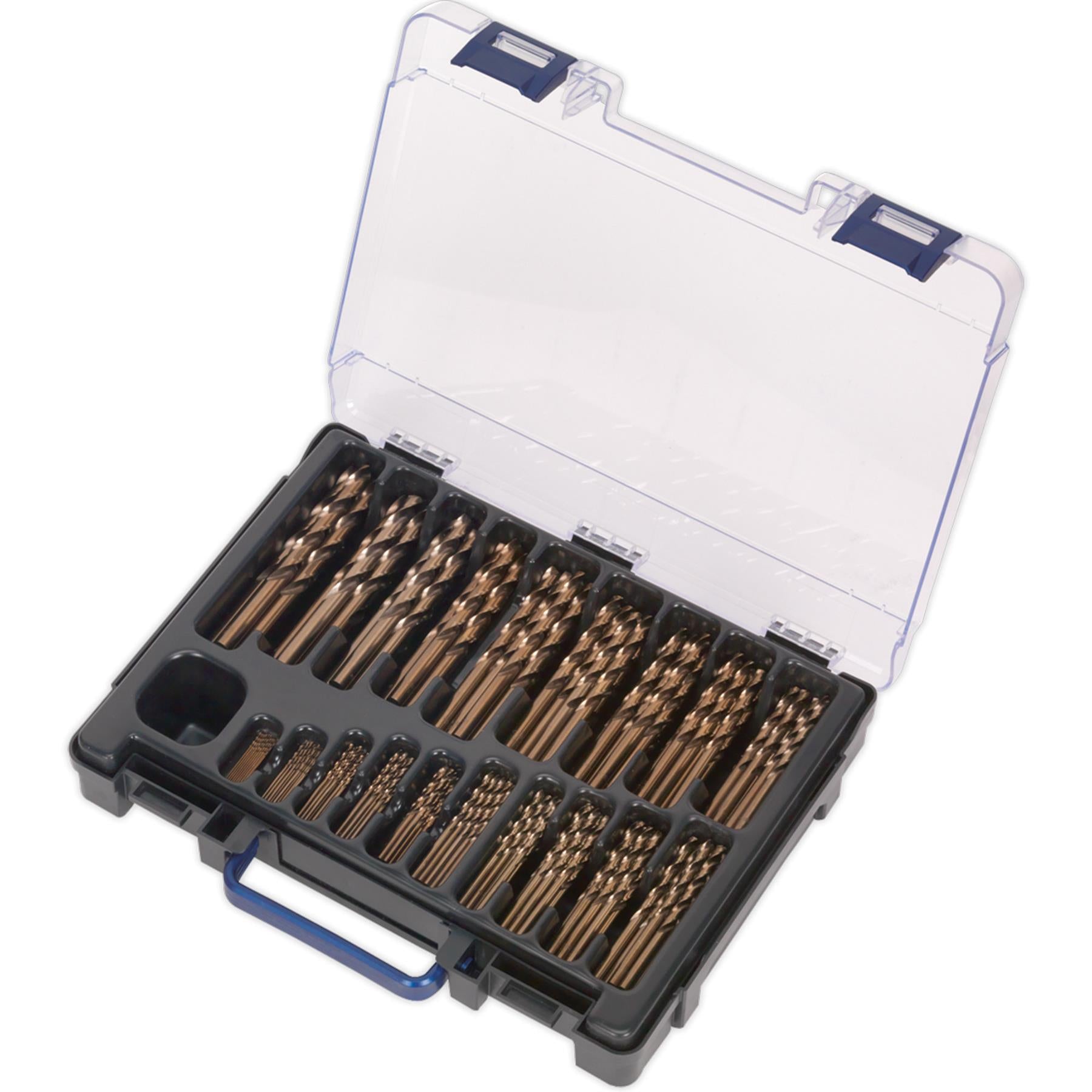 Sealey HSS Cobalt Fully Ground Drill Bit Assortment 170pc 1-10mm