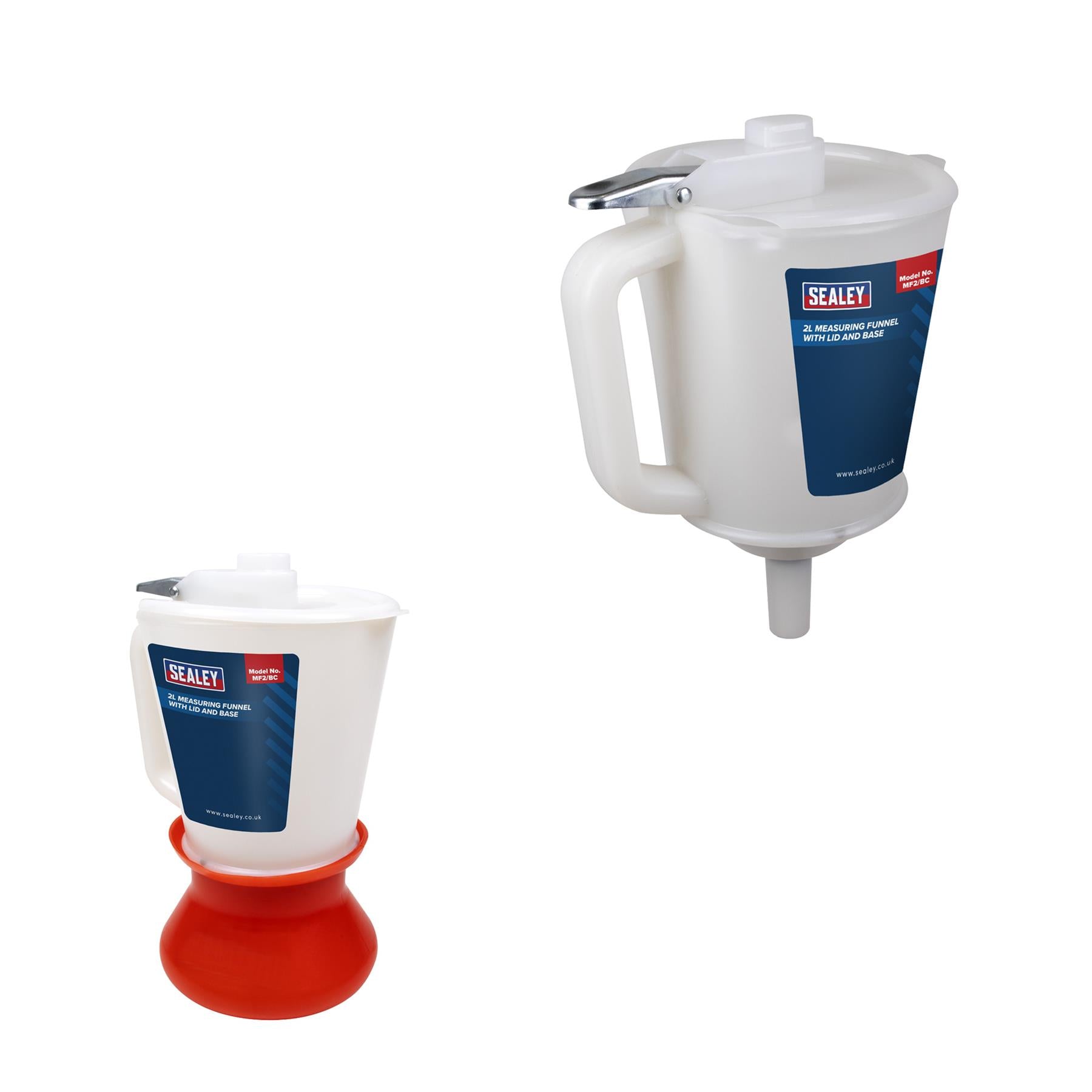 Sealey Measuring Funnel with Lid and Base 2L