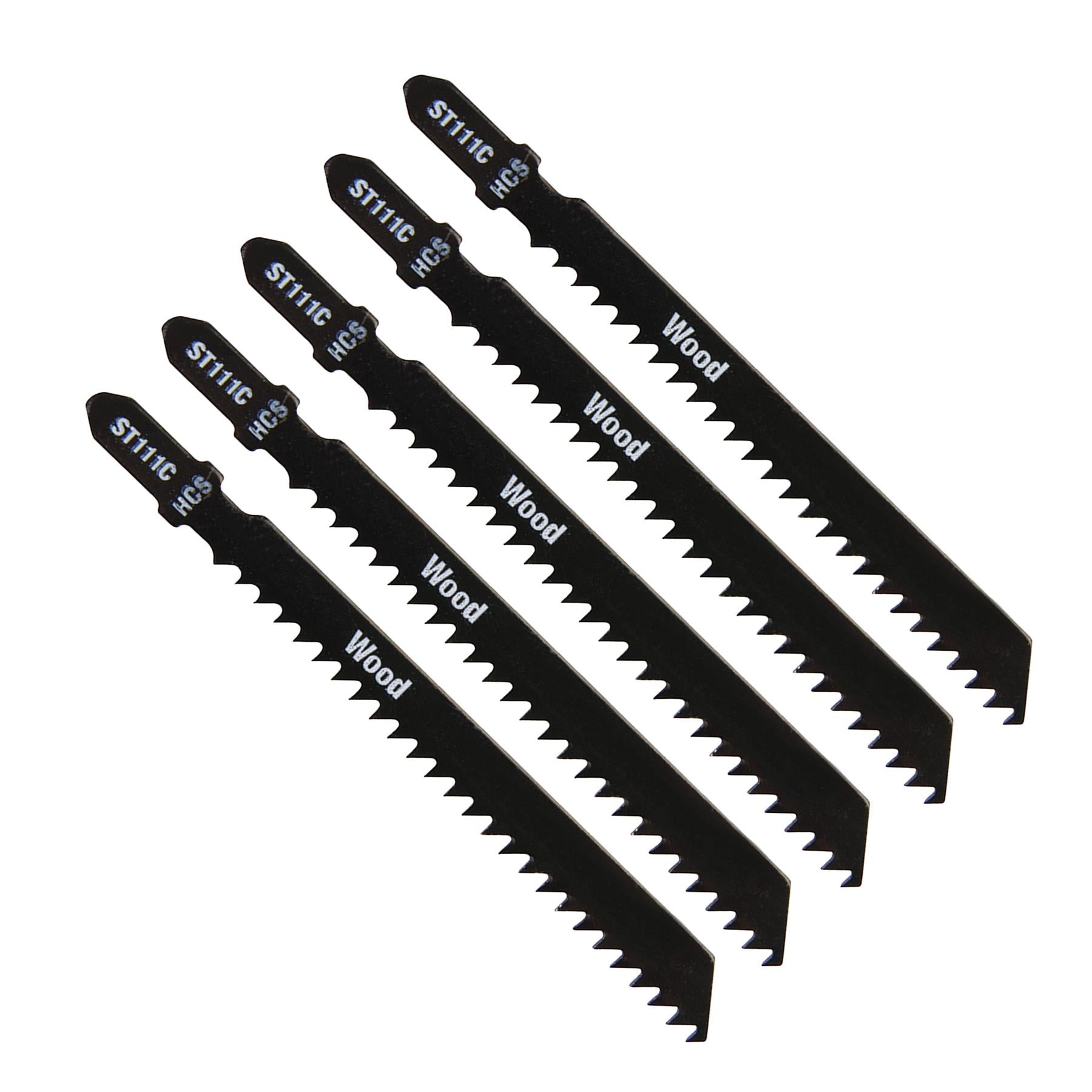 5 X Jigsaw Blade Blades Wood Cutting Softwood Pipes Profiles DIY ST111C