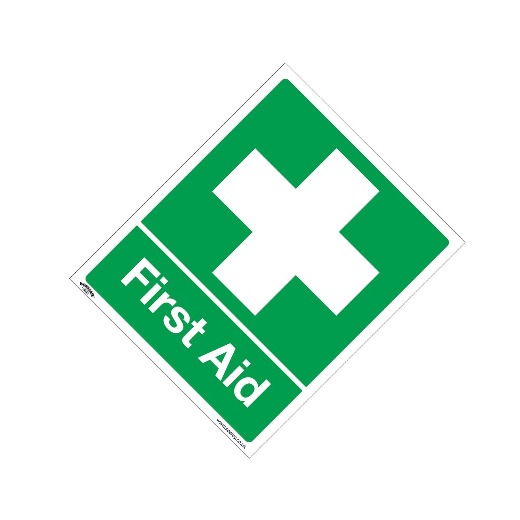 Safety Sign - First Aid - Self-Adhesive Vinyl