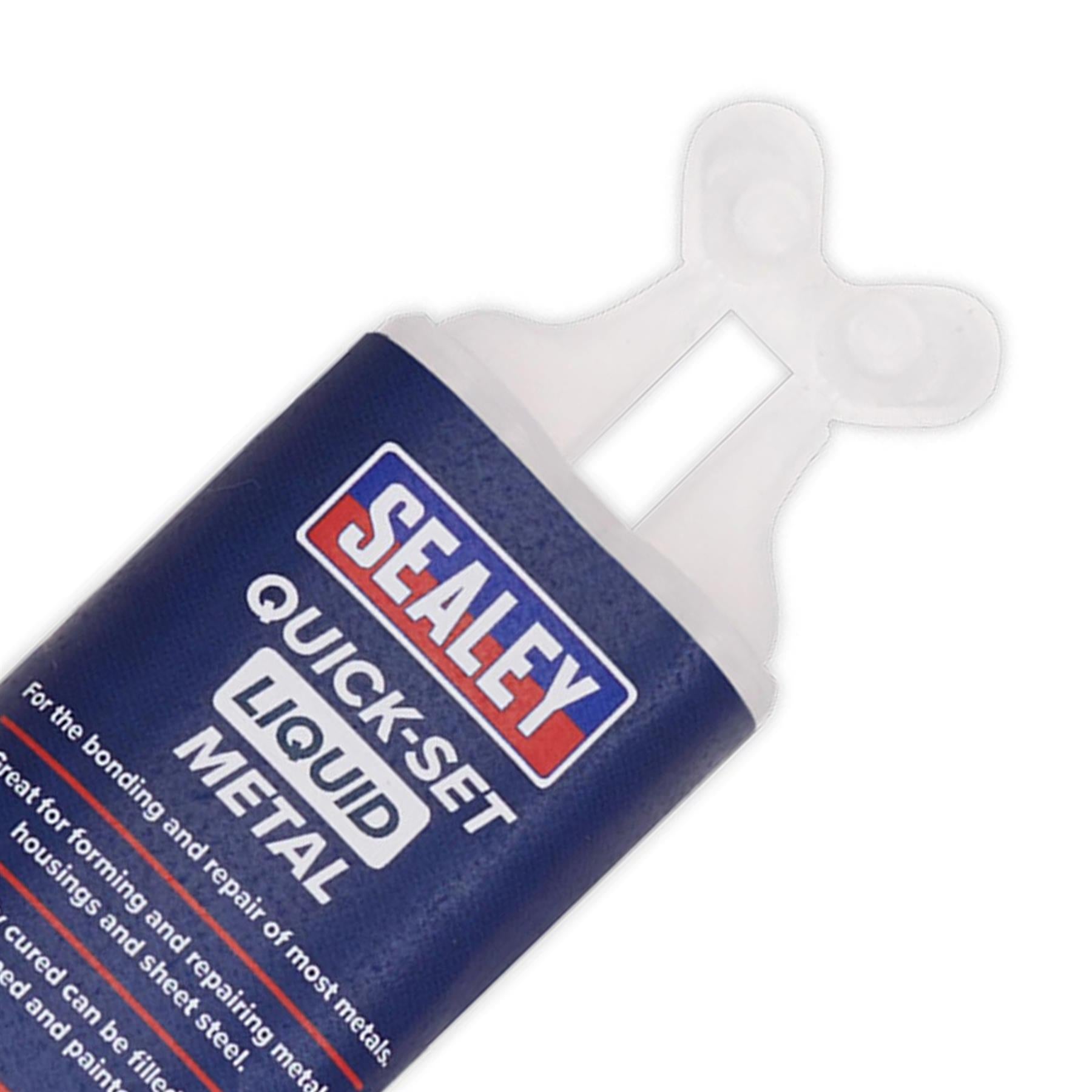 Sealey 25ml Quick-Set Liquid Metal - Epoxy Metal Repair Syringe