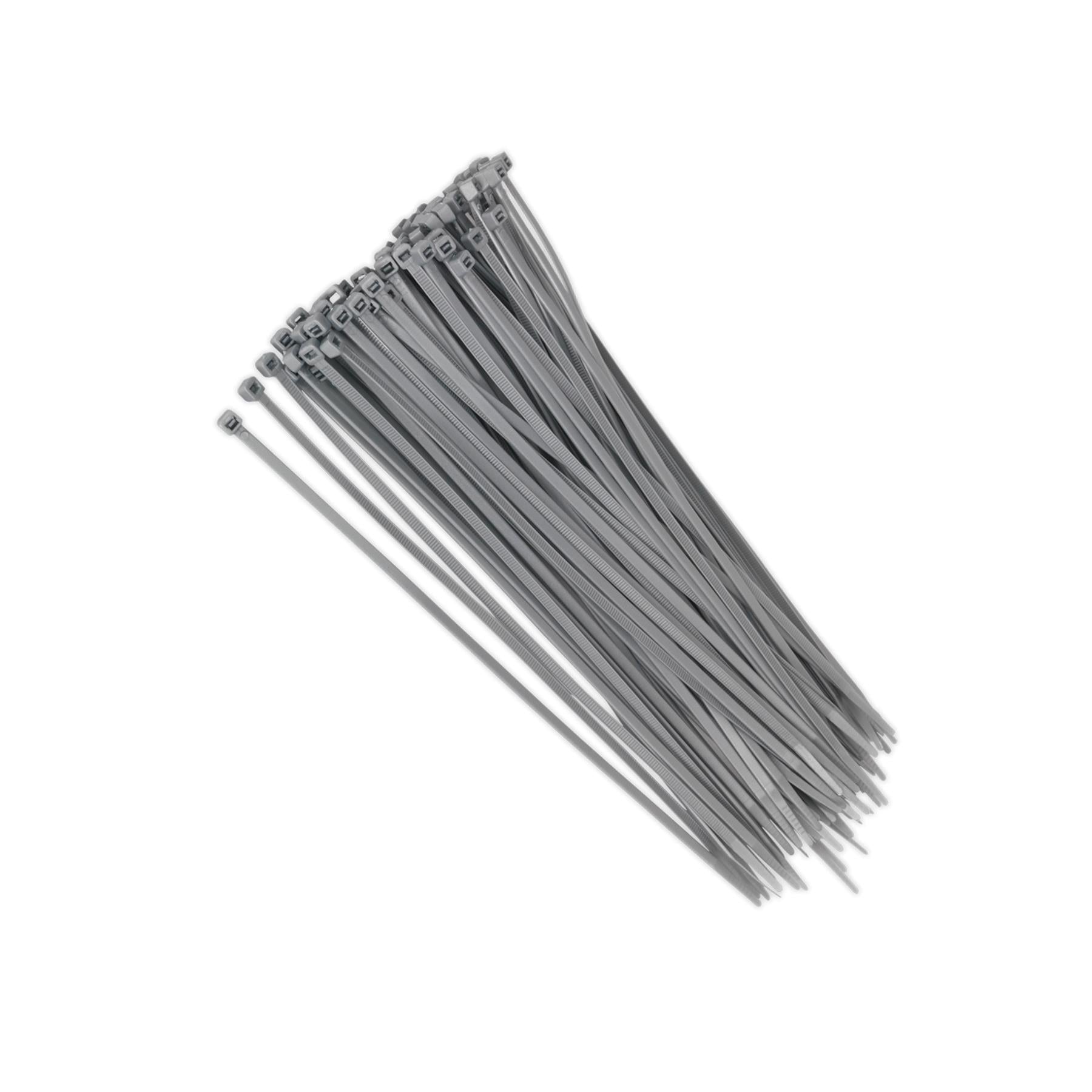 Sealey Cable Tie 300 x 4.8mm Silver Pack of 100